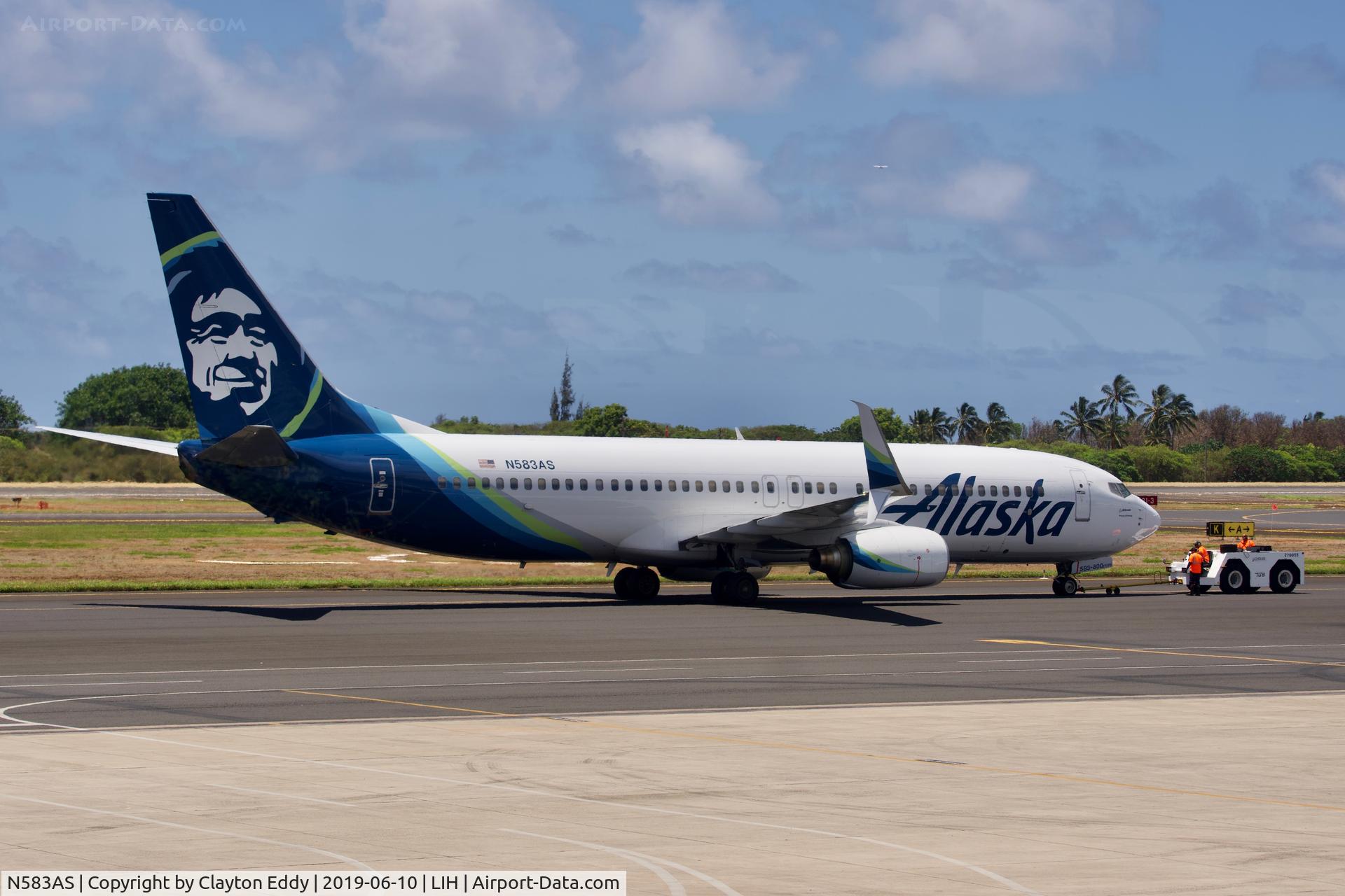 N583AS, 2007 Boeing 737-890 C/N 35681, LIH 2019.