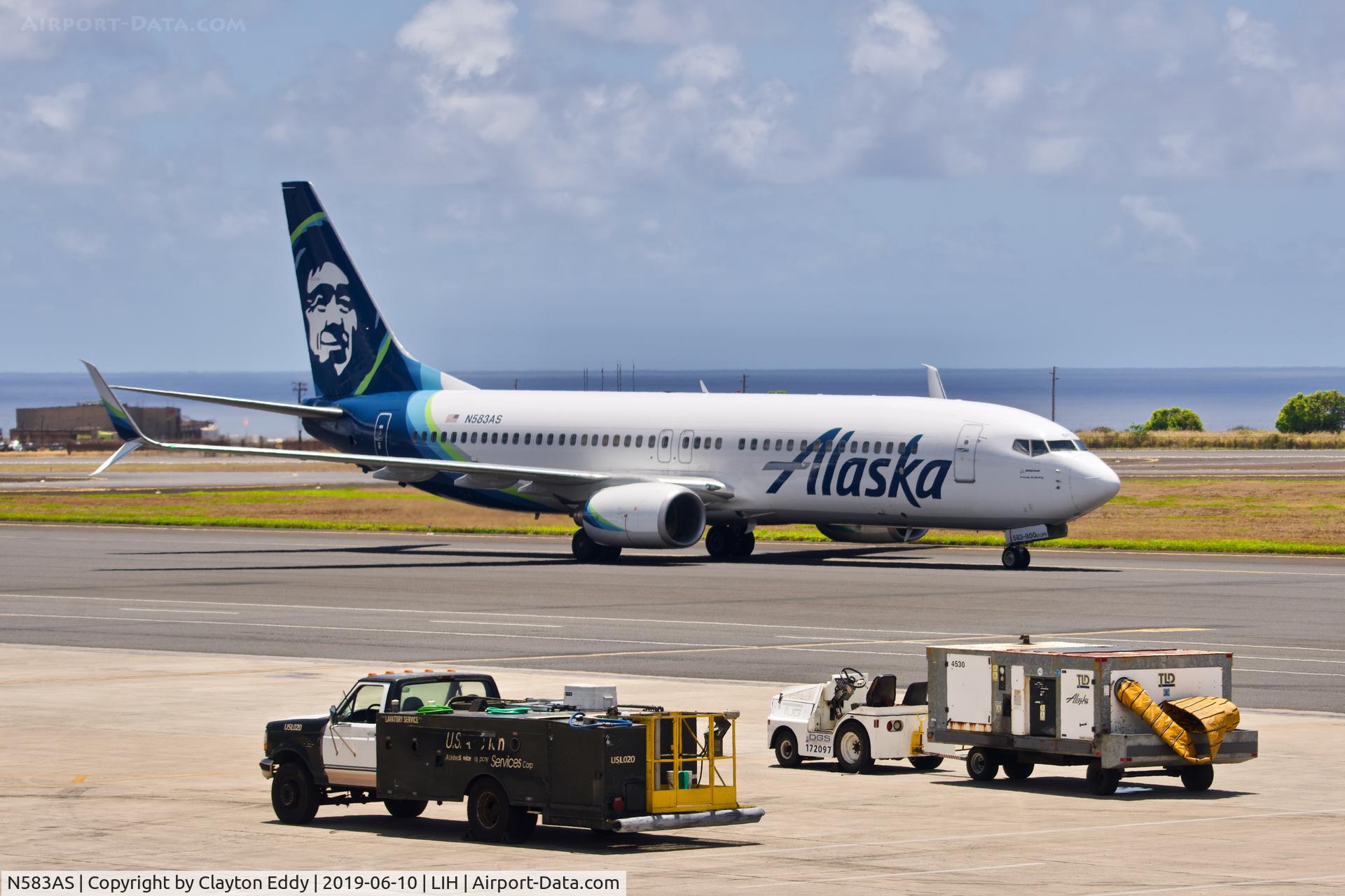 N583AS, 2007 Boeing 737-890 C/N 35681, LIH 2019.