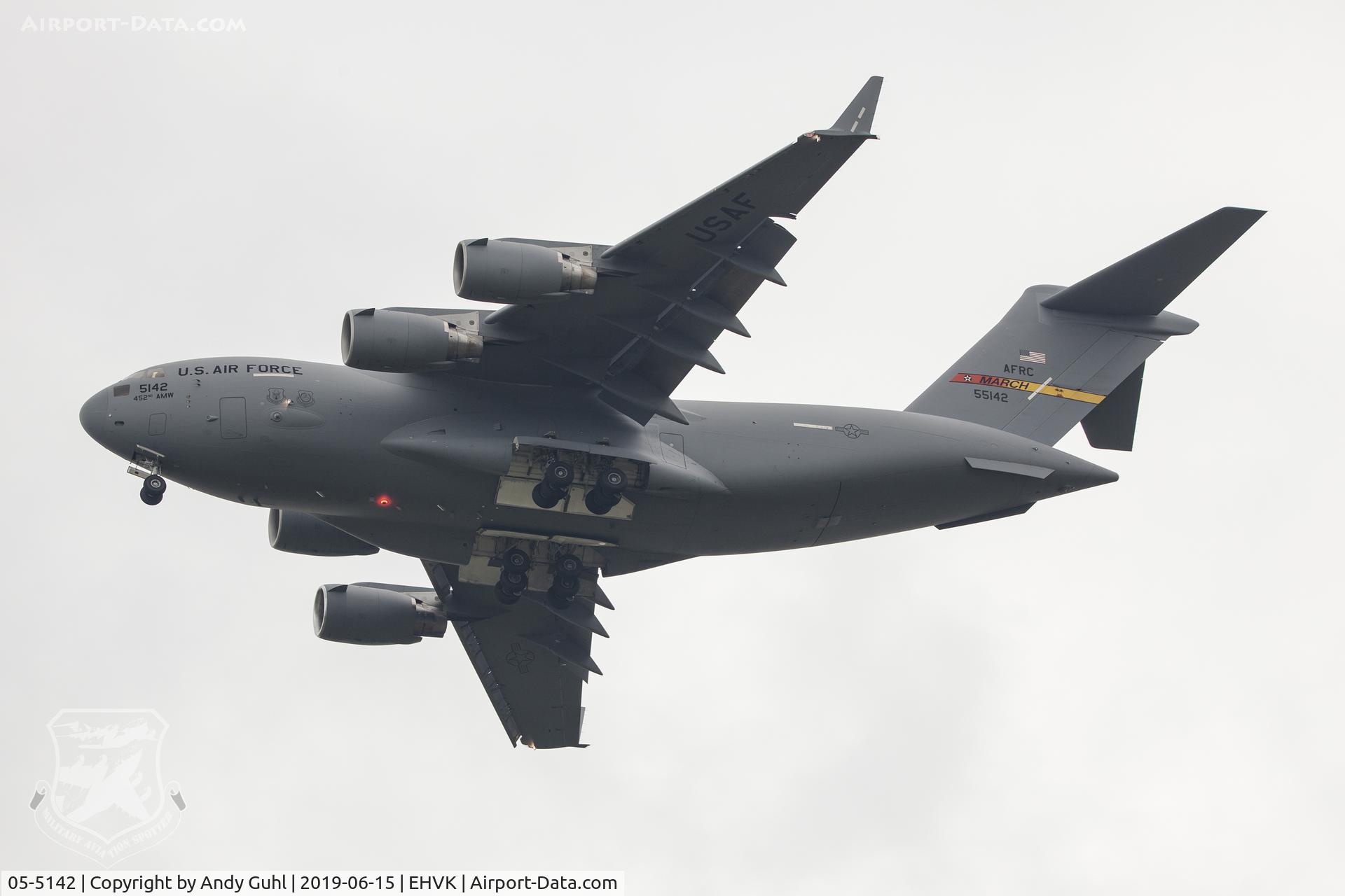 05-5142, 2005 Boeing C-17A Globemaster III C/N P-142, Boeing C-17A Globemaster III