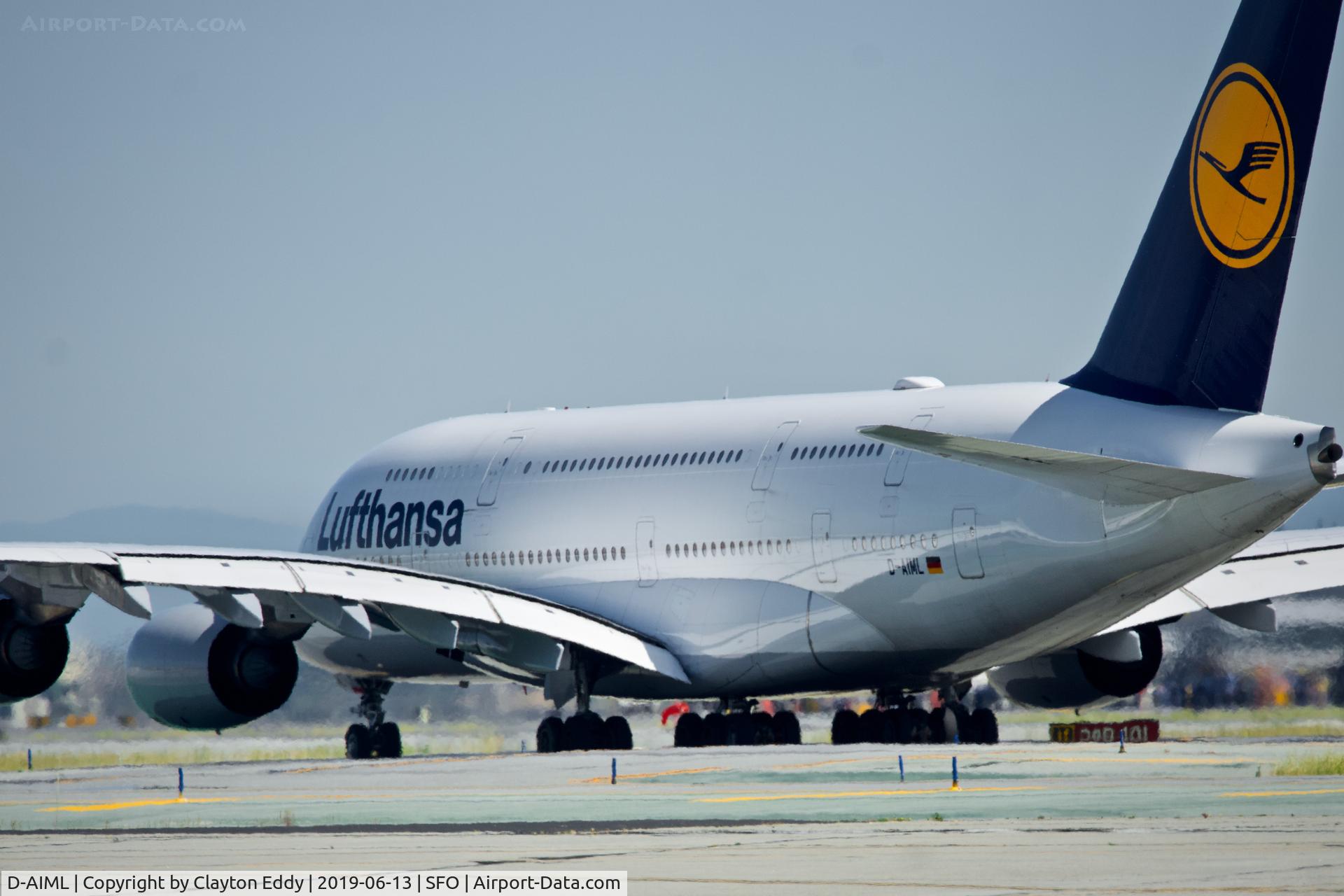 D-AIML, 2013 Airbus A380-841 C/N 149, SFO 2019.
