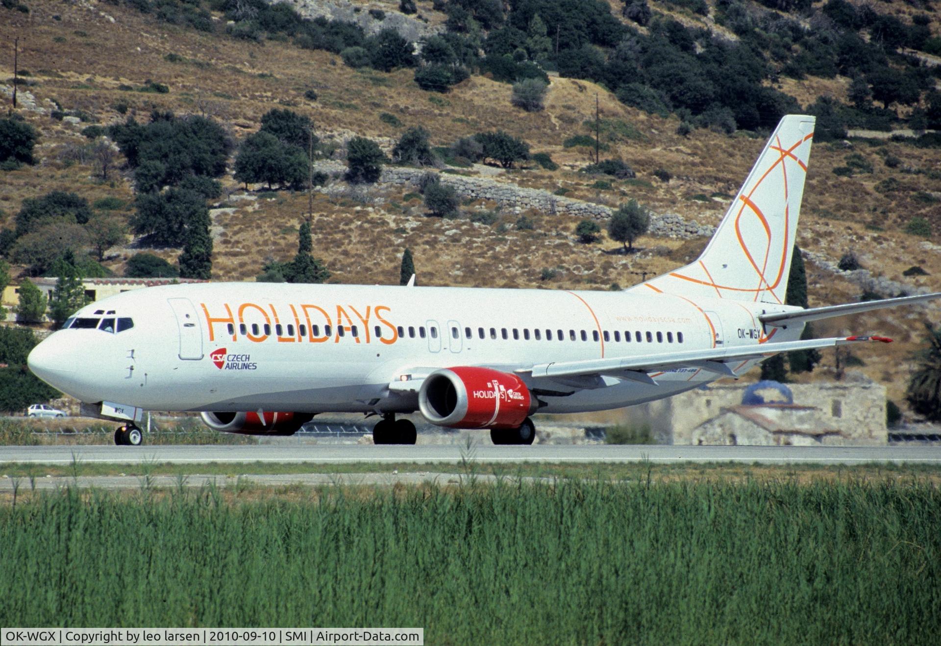 OK-WGX, 1991 Boeing 737-436 C/N 25349, Samos 10.9.2010
