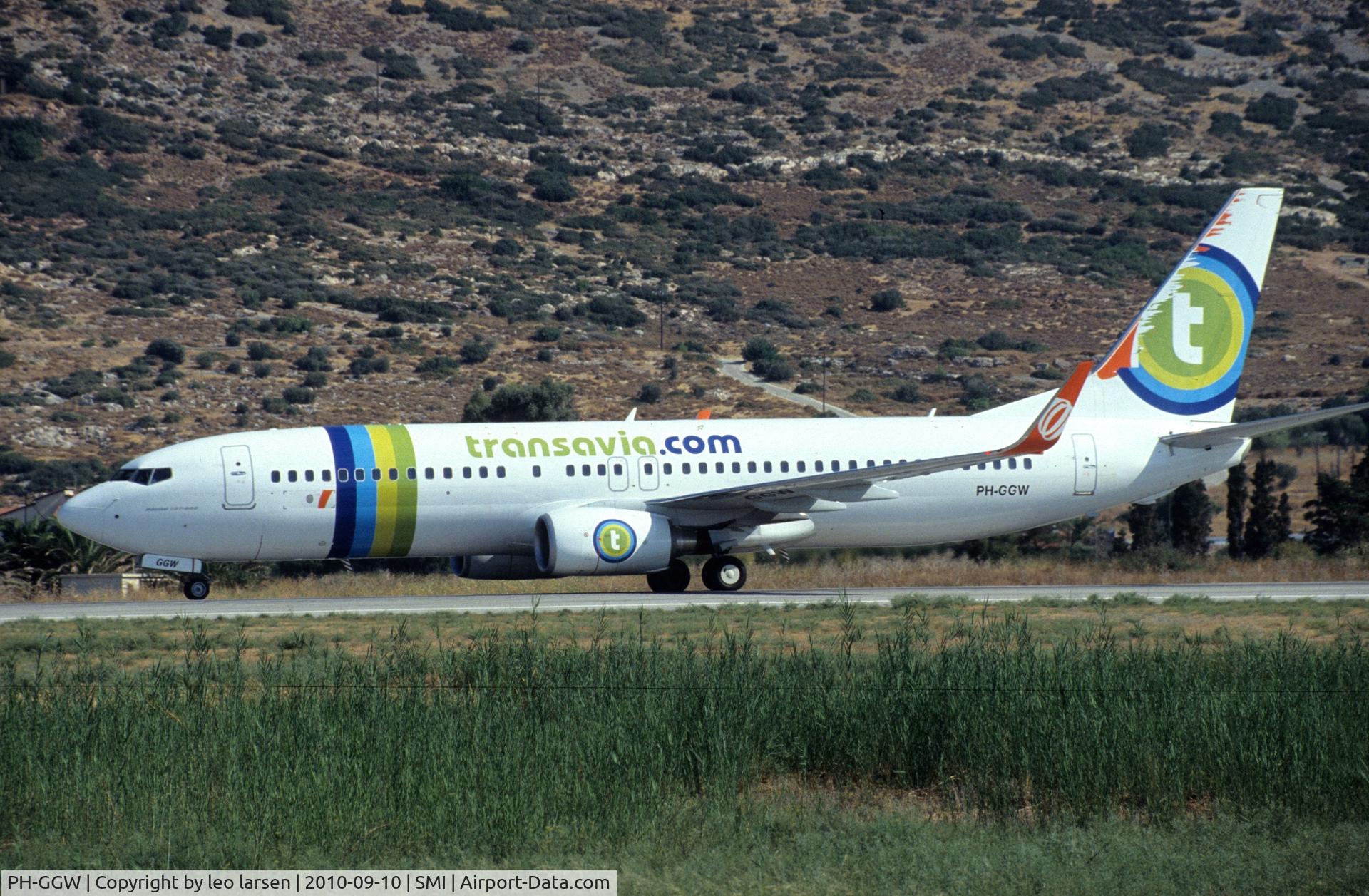 PH-GGW, 2010 Boeing 737-8EH C/N 35831, Samos 10.9.2010
