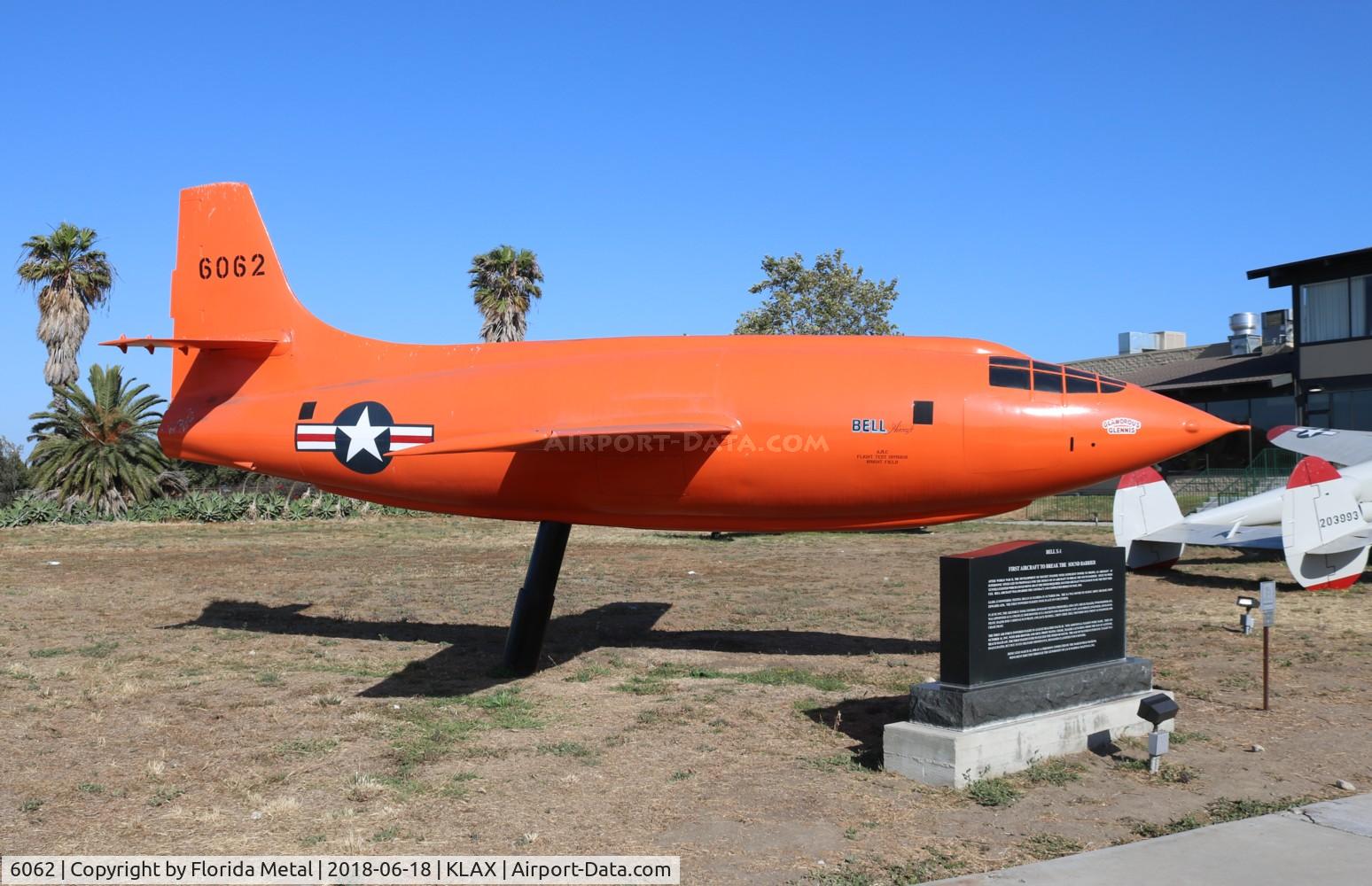 6062, Bell X-1 Replica C/N None, Bell X-1 replica LAX Spotting