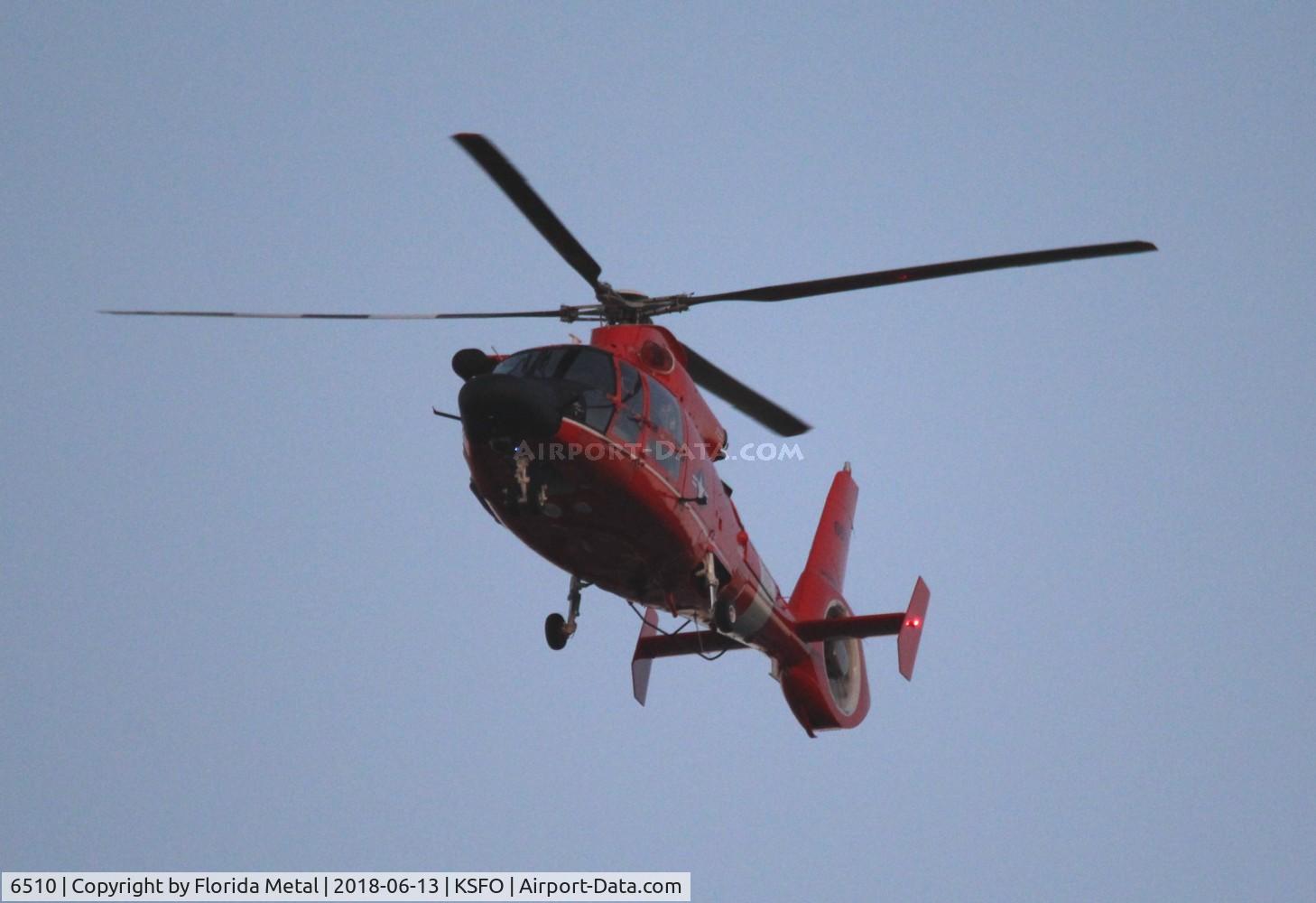 6510, Aerospatiale MH-65C Dolphin C/N 6105, SFO Spotting