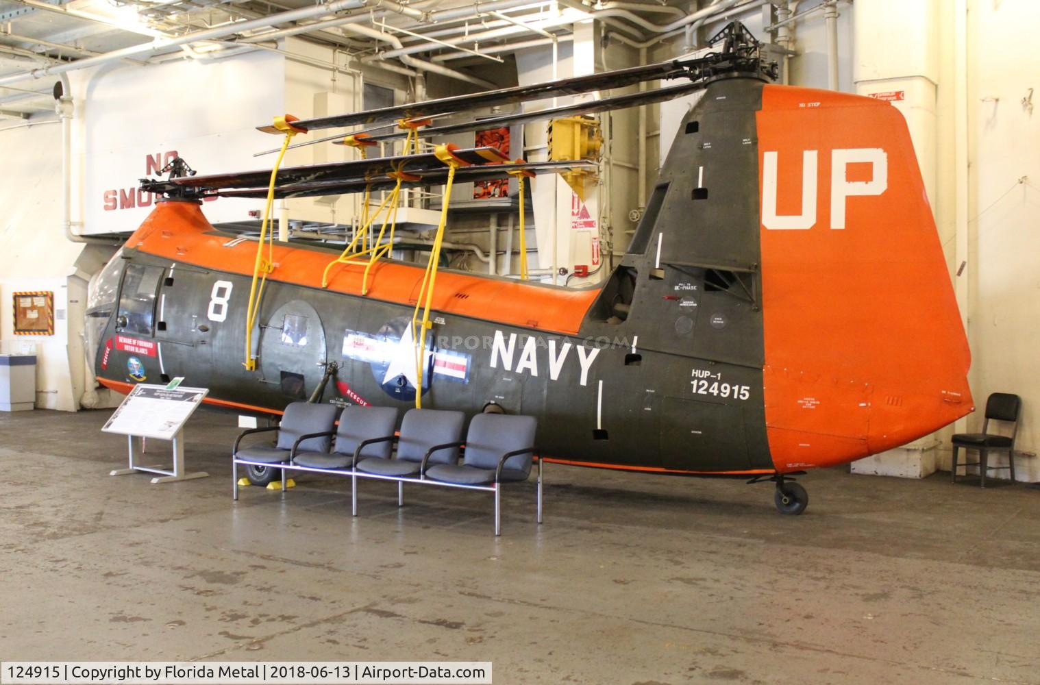 124915, Piasecki HUP-1 Retriever C/N 8, HUP-1 U.S.S. Hornet display
