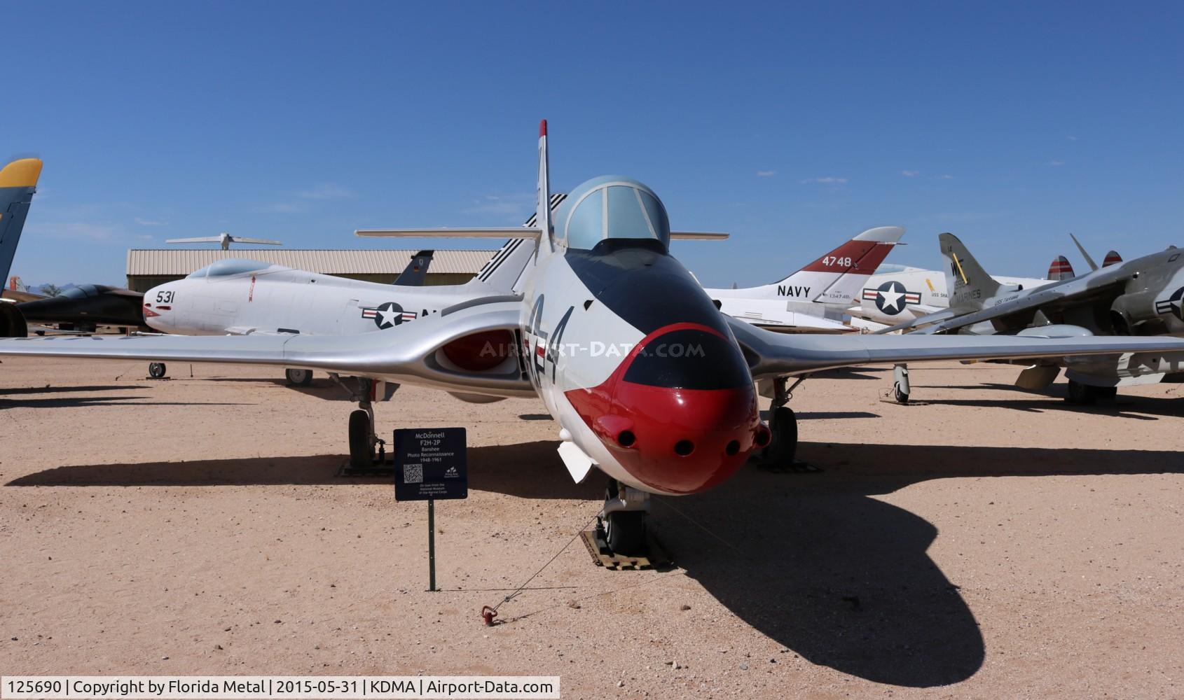 125690, McDonnell F2H-2P Banshee C/N 348, F2H-2P