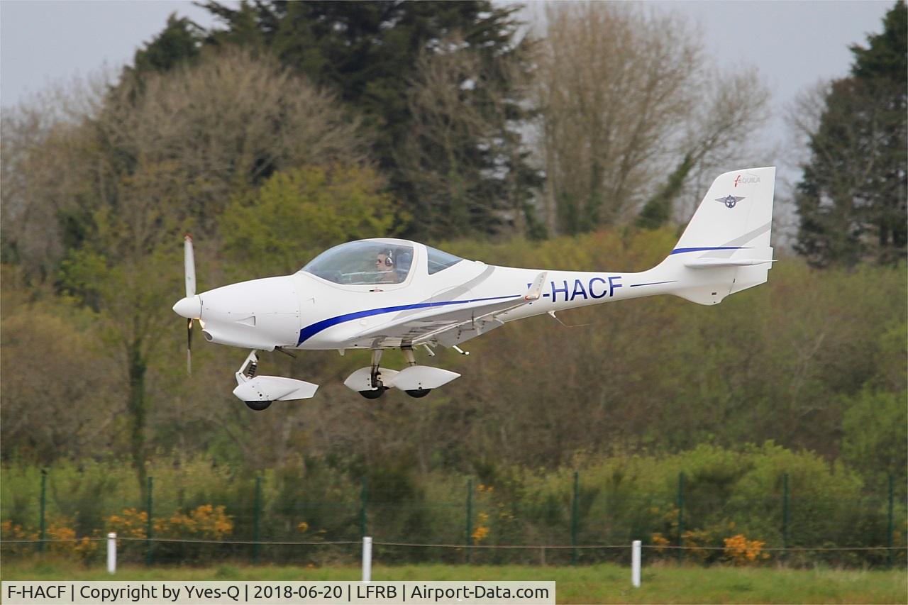 F-HACF, Aquila A210 (AT01) C/N AT01-125, Aquila A210 (AT01), On final rwy 25L, Brest-Bretagne airport (LFRB-BES)