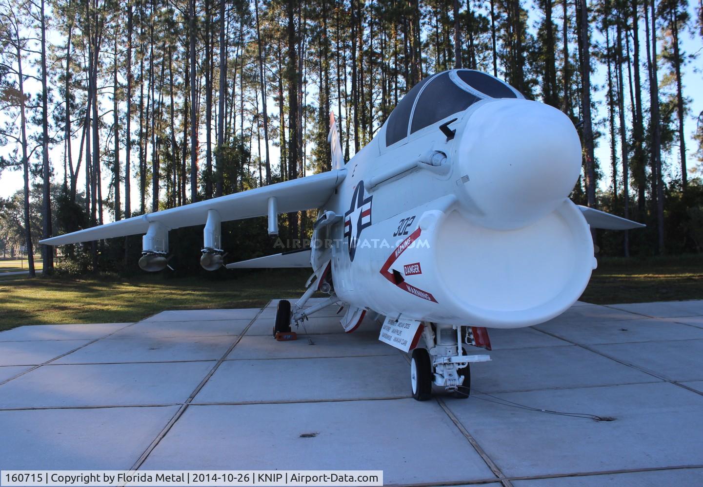 160715, LTV A-7E Corsair II C/N E-548, A-7E Corsair NAS Jacksonville gate guard