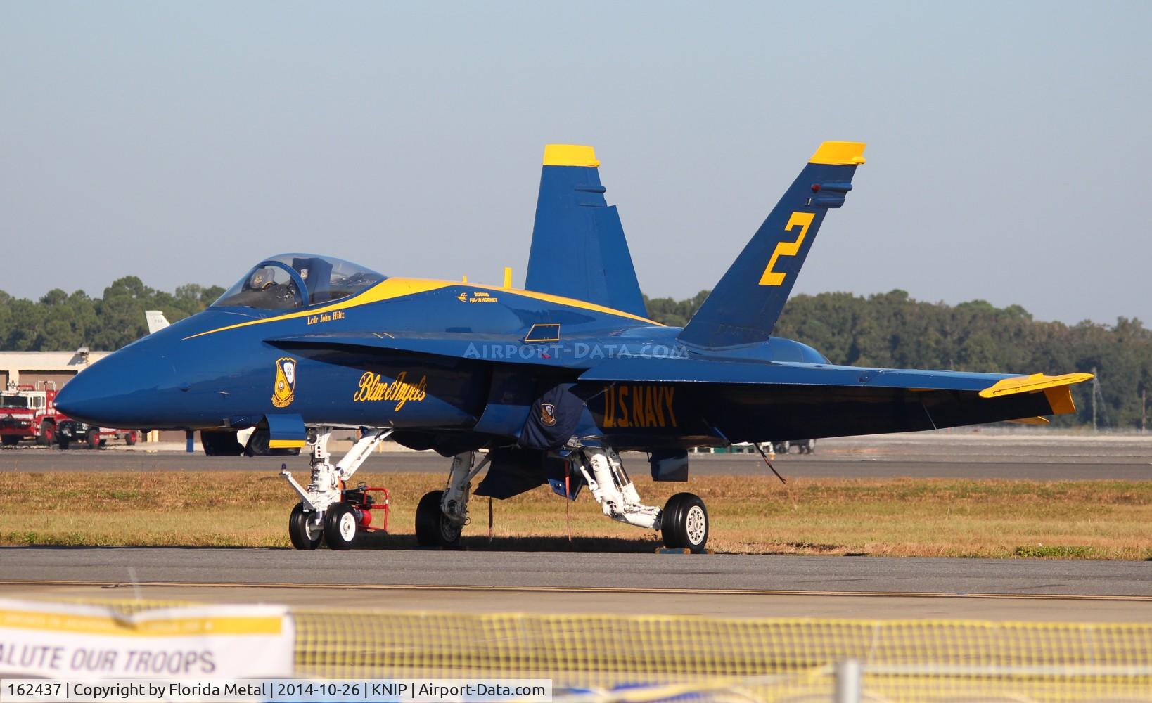 162437, McDonnell Douglas F/A-18A Hornet C/N 0281, Blue Angels NAS JAX 2014