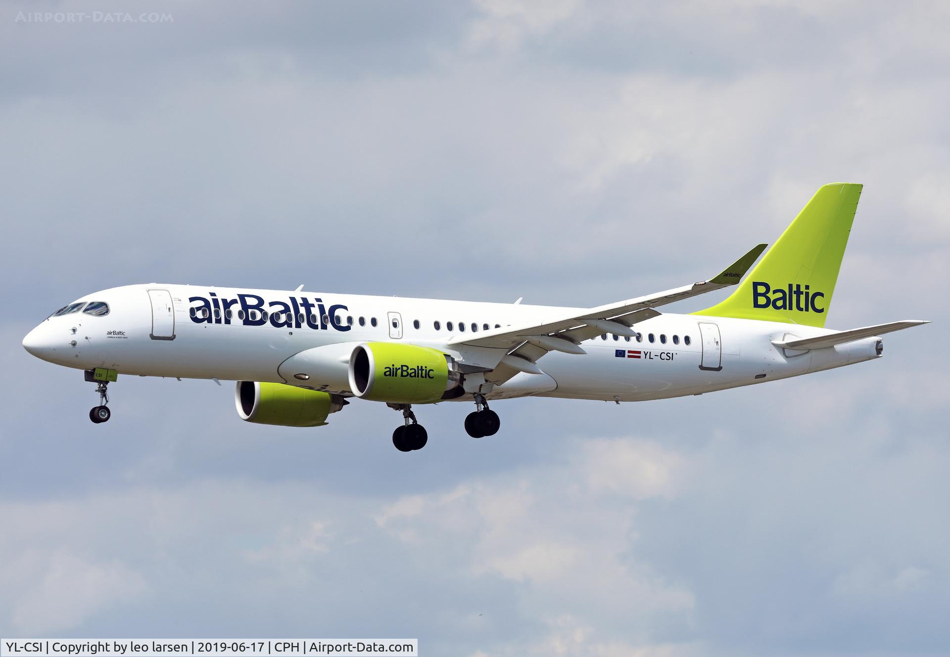 YL-CSI, 2018 Bombardier CSeries CS300 (BD-500-1A11) C/N 55034, Copenhagen 17.6.2019
