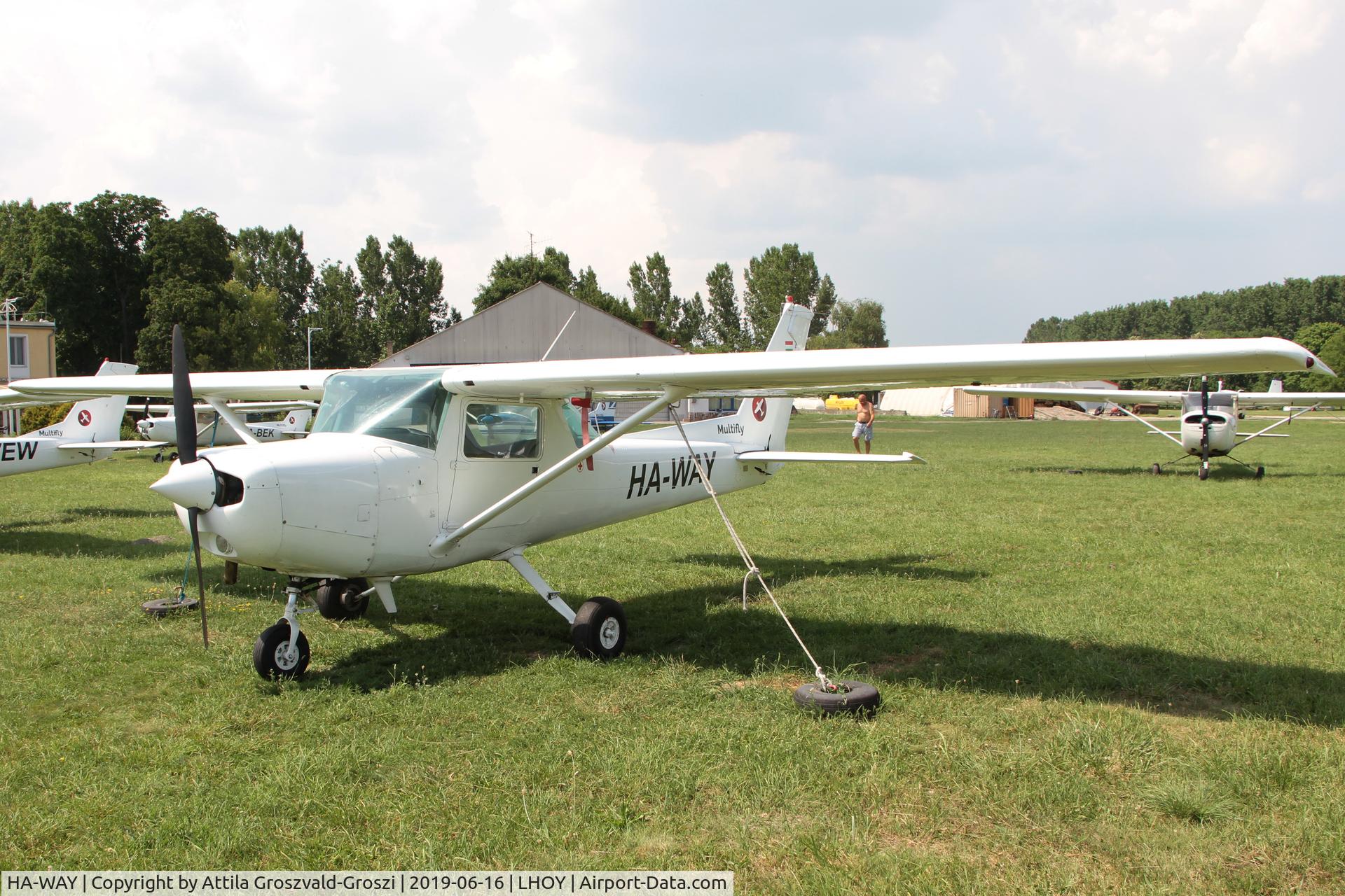 HA-WAY, 1980 Cessna 152 C/N 152-84531, LHOY - Öcsény Airport, Hungary