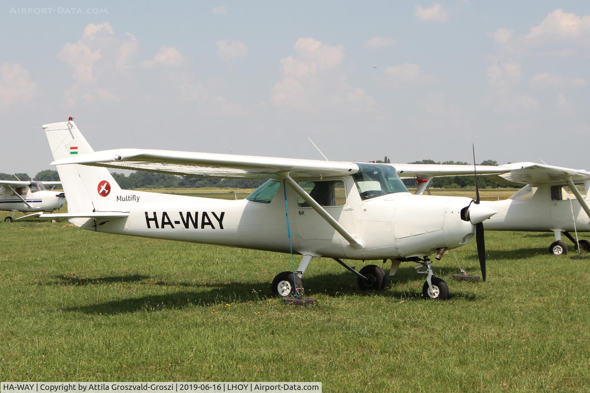 HA-WAY, 1980 Cessna 152 C/N 152-84531, LHOY - Öcsény Airport, Hungary