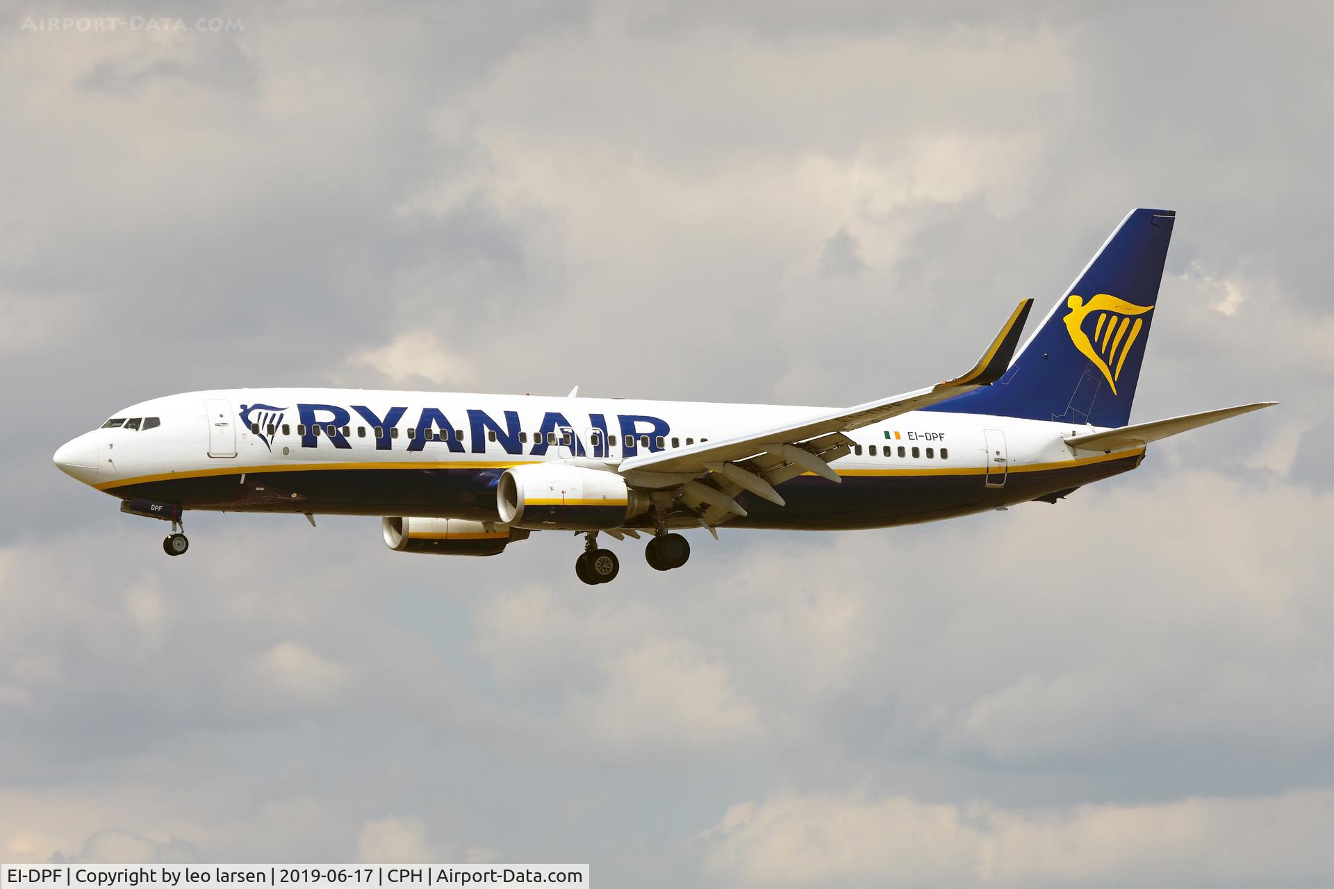 EI-DPF, 2007 Boeing 737-8AS C/N 33606, Copenhagen 17.6.2019