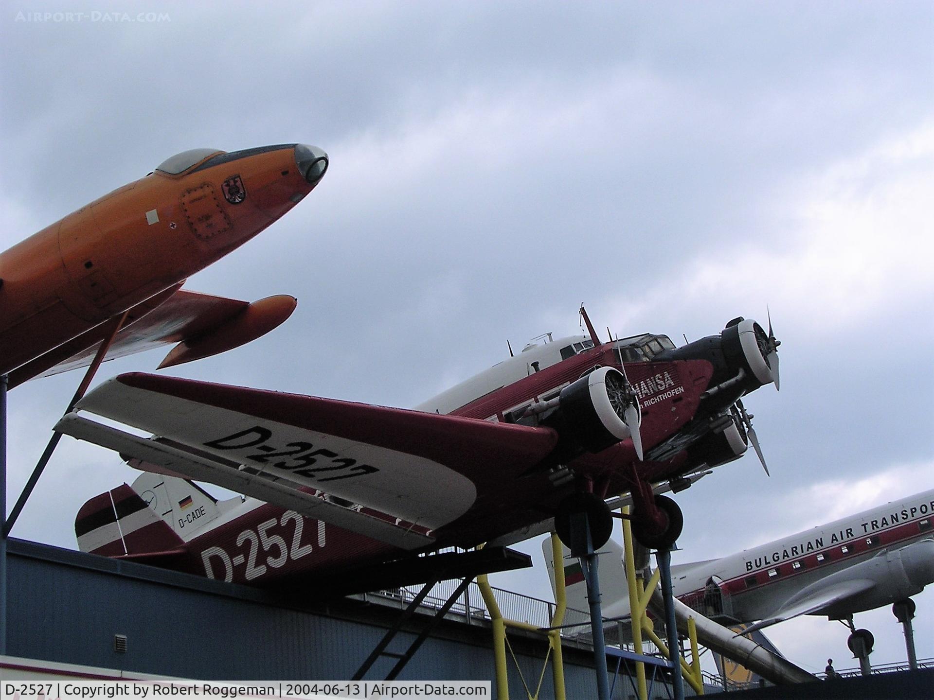 D-2527, Junkers (CASA) 352L (Ju-52) C/N 148, TECHNIK MUSEUM SINSHEIM.