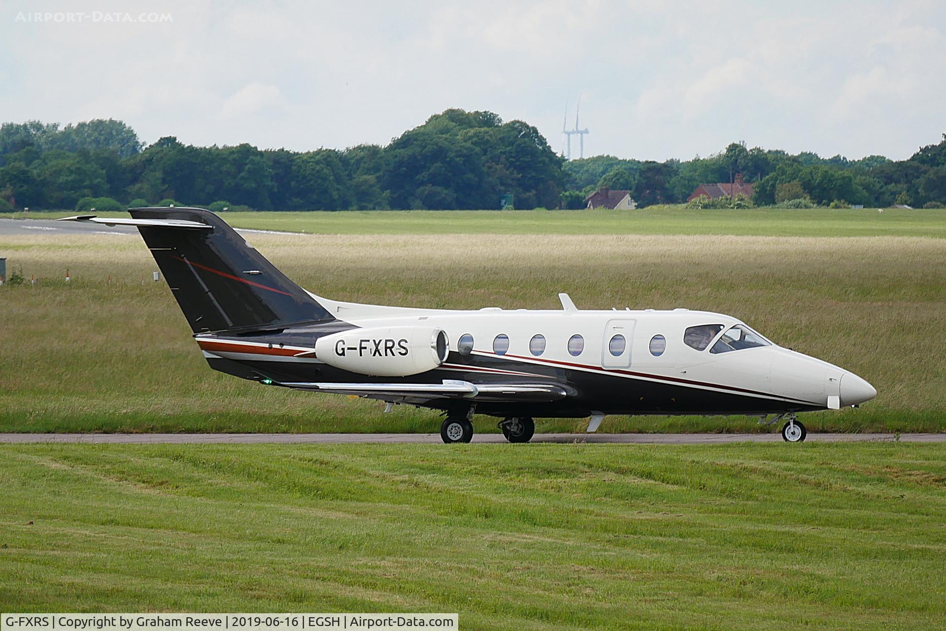 G-FXRS, 2001 Raytheon 400A Nextant 400XT C/N RK-317, Departing from Norwich.