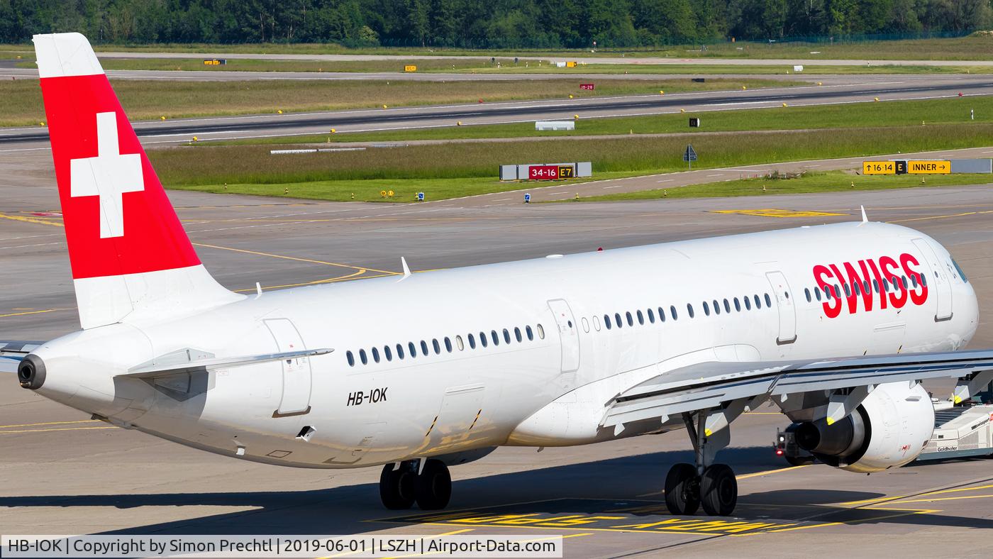 HB-IOK, 1999 Airbus A321-111 C/N 987, HB-IOK @ Zürich Intl. Airport