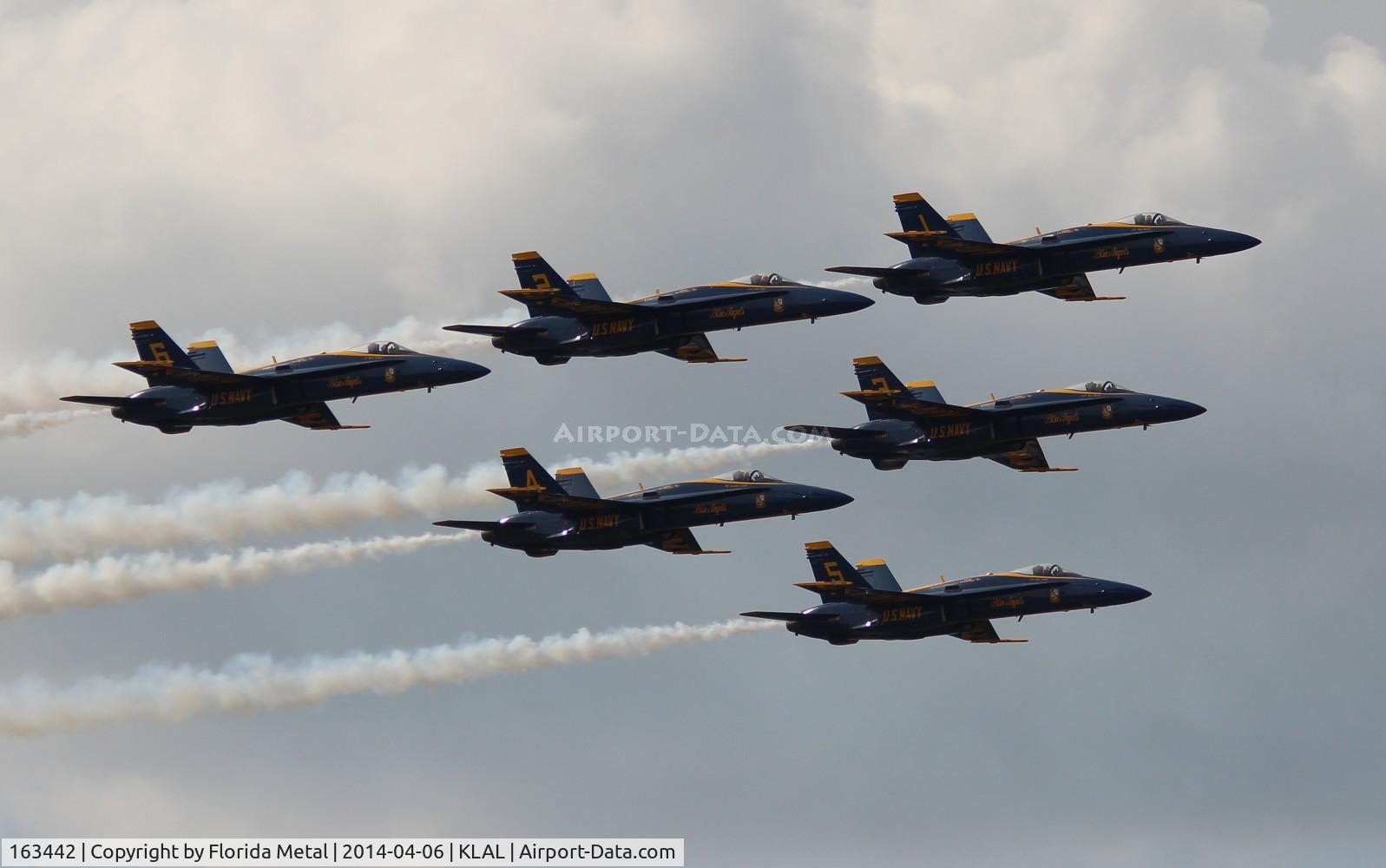 163442, 1987 McDonnell Douglas F/A-18C Hornet C/N 0645/C013, Blue Angels Sun N Fun 2014