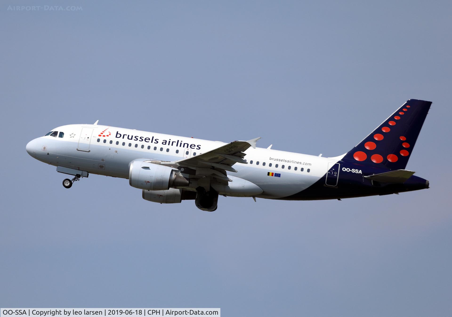 OO-SSA, 2005 Airbus A319-111 C/N 2392, Copenhagen 18.6.2019