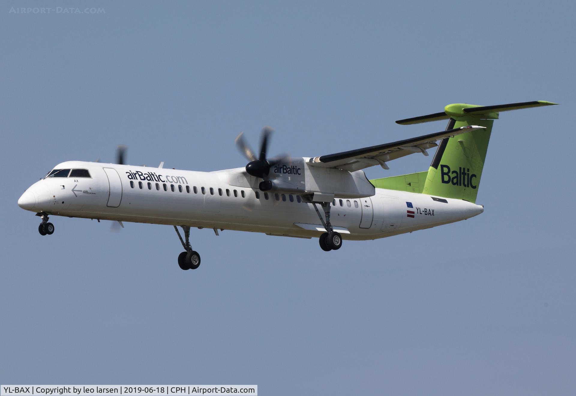 YL-BAX, 2010 De Havilland Canada DHC-8-402Q Dash 8 C/N 4324, Copenhagen 18.6.2019