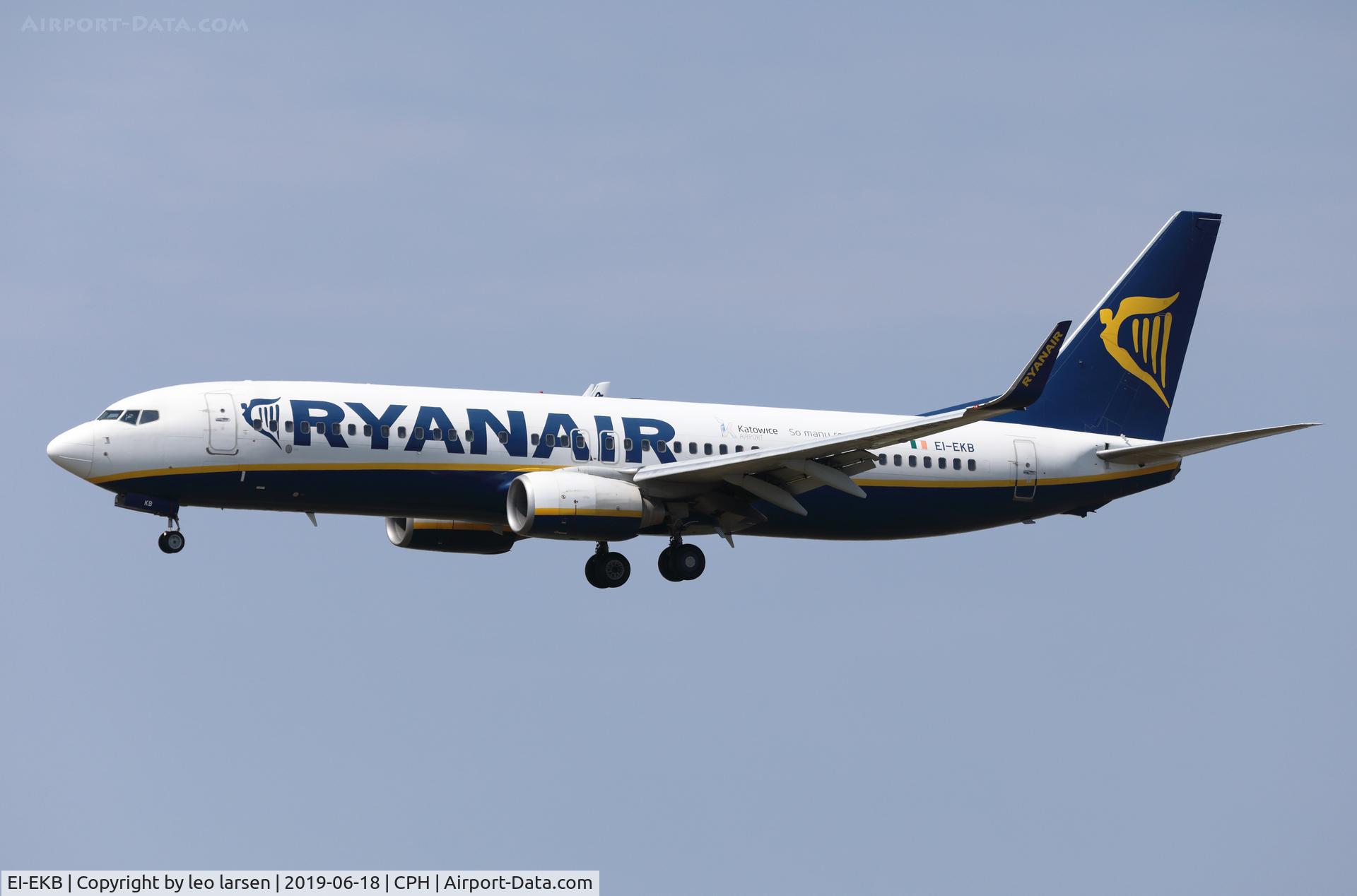 EI-EKB, 2009 Boeing 737-8AS C/N 38494, Copenhagen 18.6.2019