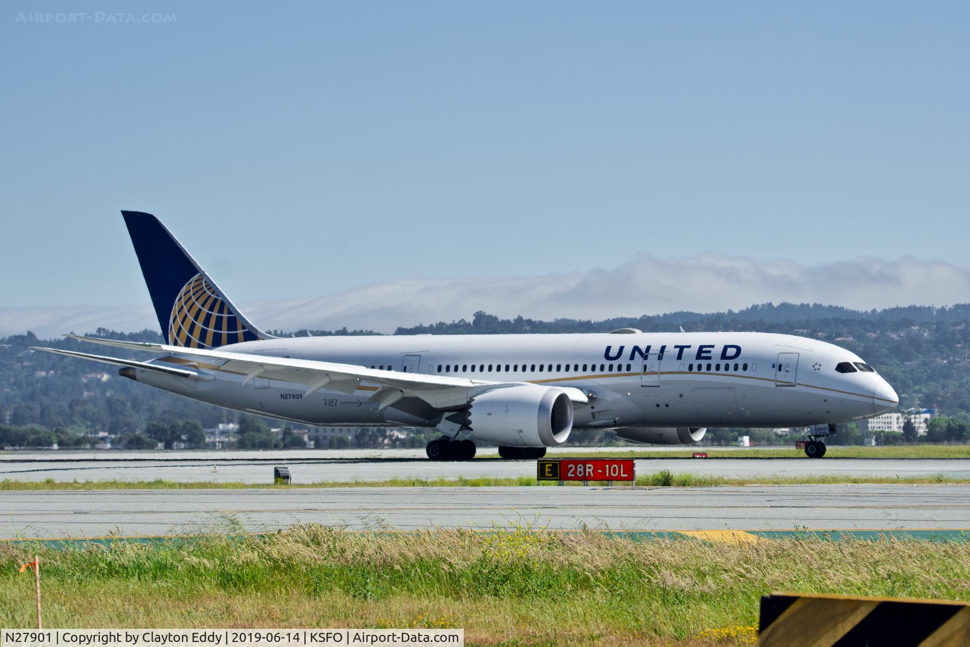 N27901, 2012 Boeing 787-8 Dreamliner C/N 34821, SFO 2019.