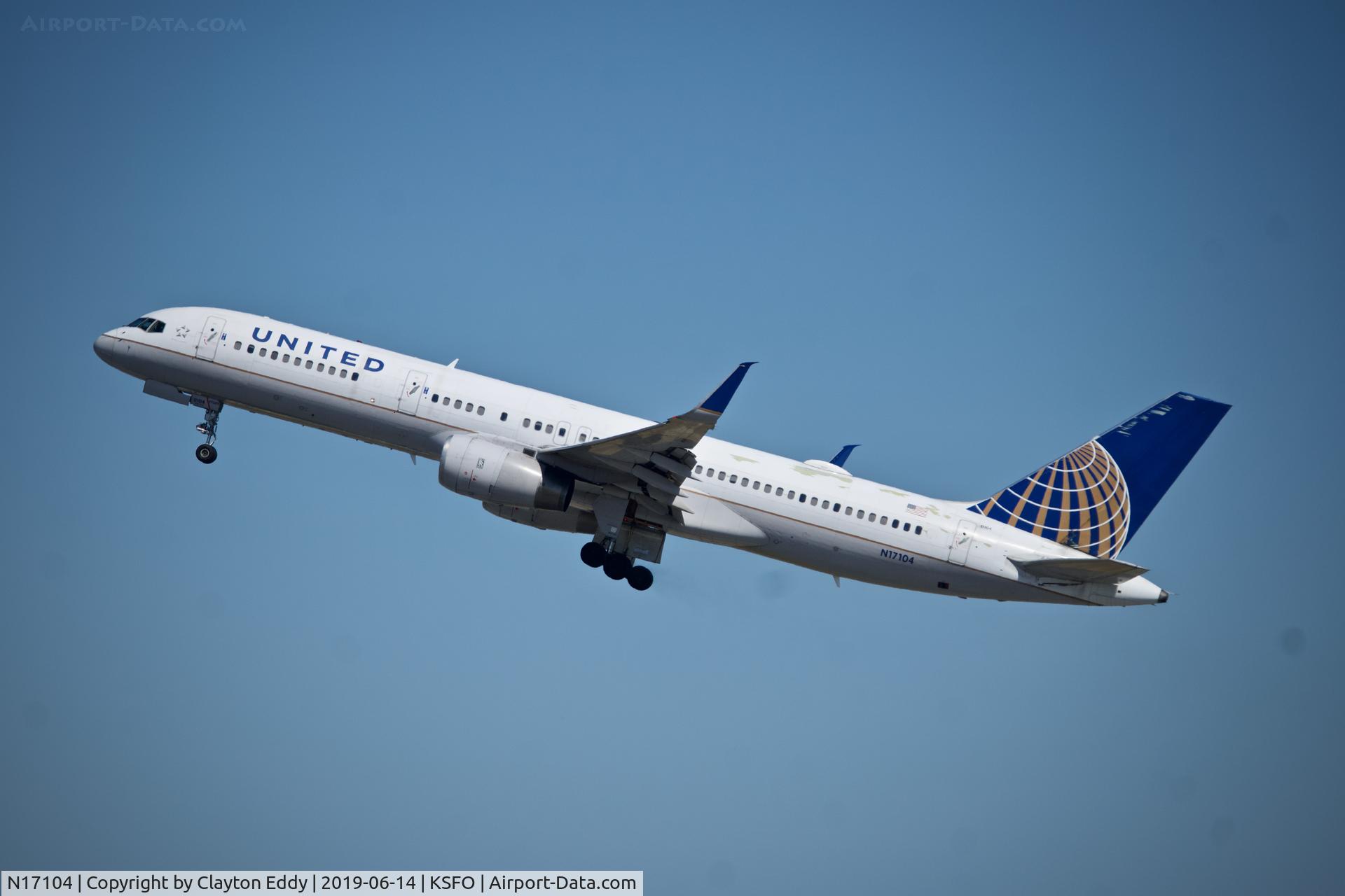 N17104, 1994 Boeing 757-224 C/N 27294, SFO 2019.