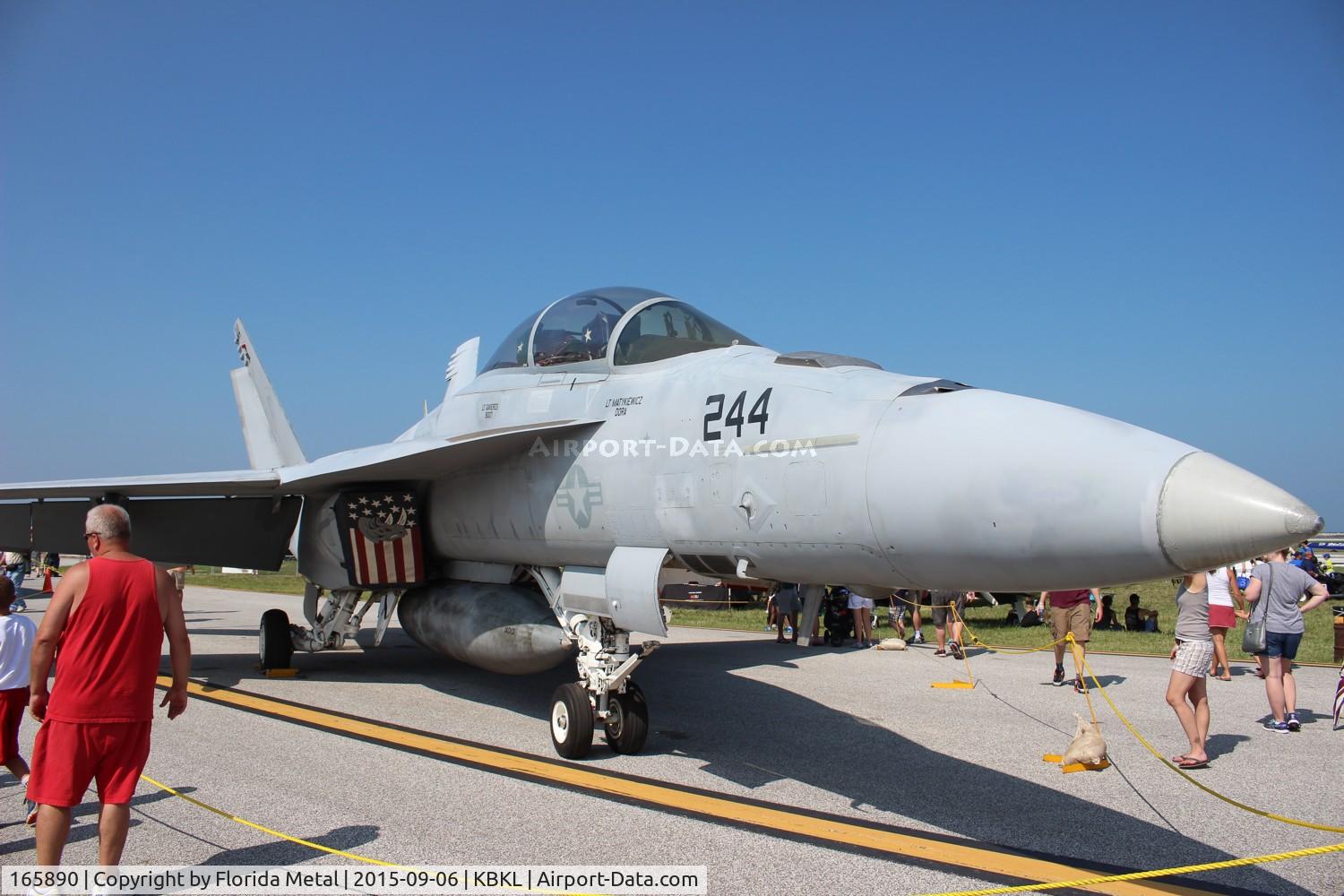 165890, Boeing F/A-18F Super Hornet C/N F050, Cleveland Airshow 2015