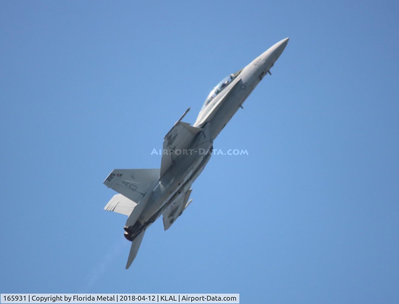 165931, Boeing F/A-18F Super Hornet C/N F077, Sun N Fun 2018