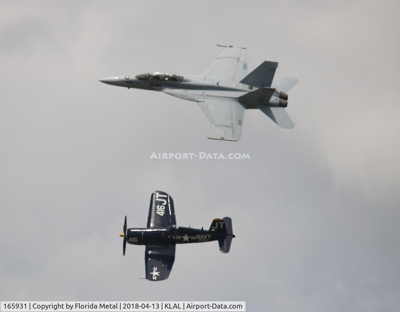 165931, Boeing F/A-18F Super Hornet C/N F077, Sun N Fun 2018