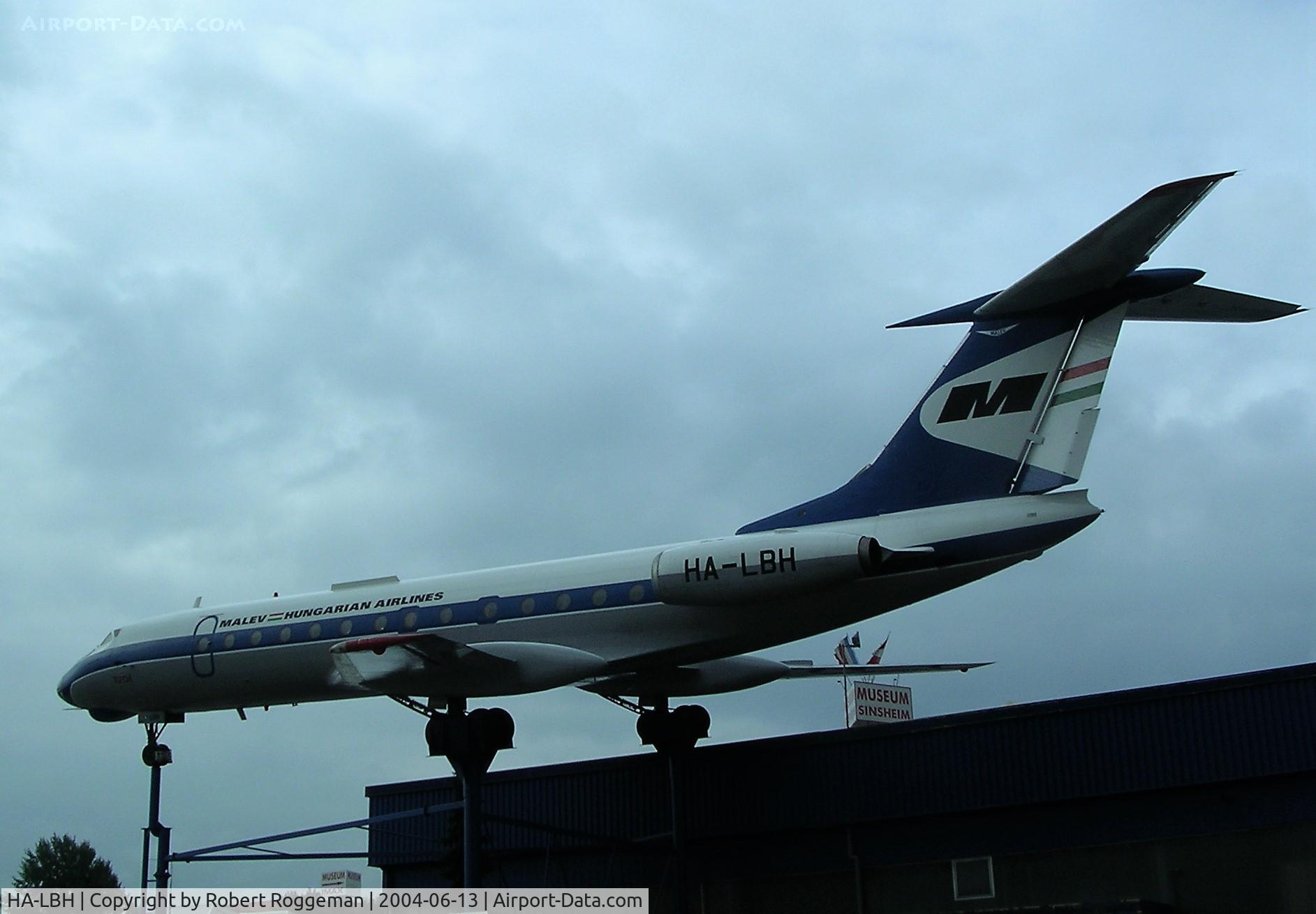 HA-LBH, 1970 Tupolev Tu-134A C/N 0350925, TECHNIK MUSEUM SINSHEIM.MALEV.