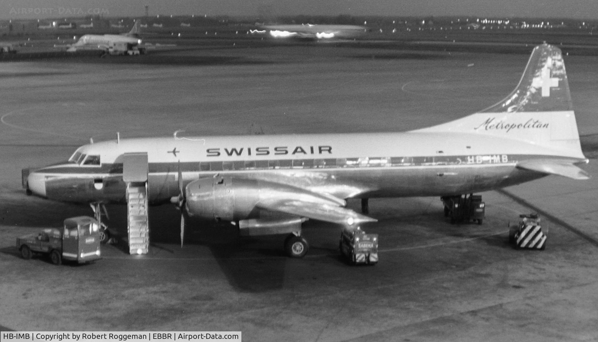 HB-IMB, 1956 Convair 440 Metropolitan C/N 327, Mid 1960's.SWISSAIR.