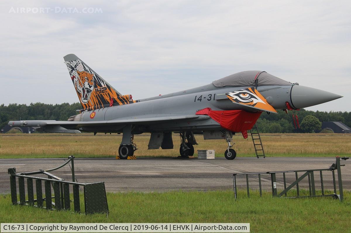 C16-73, Eurofighter EF-2000 Typhoon S C/N SS054, Static display at Volkel.