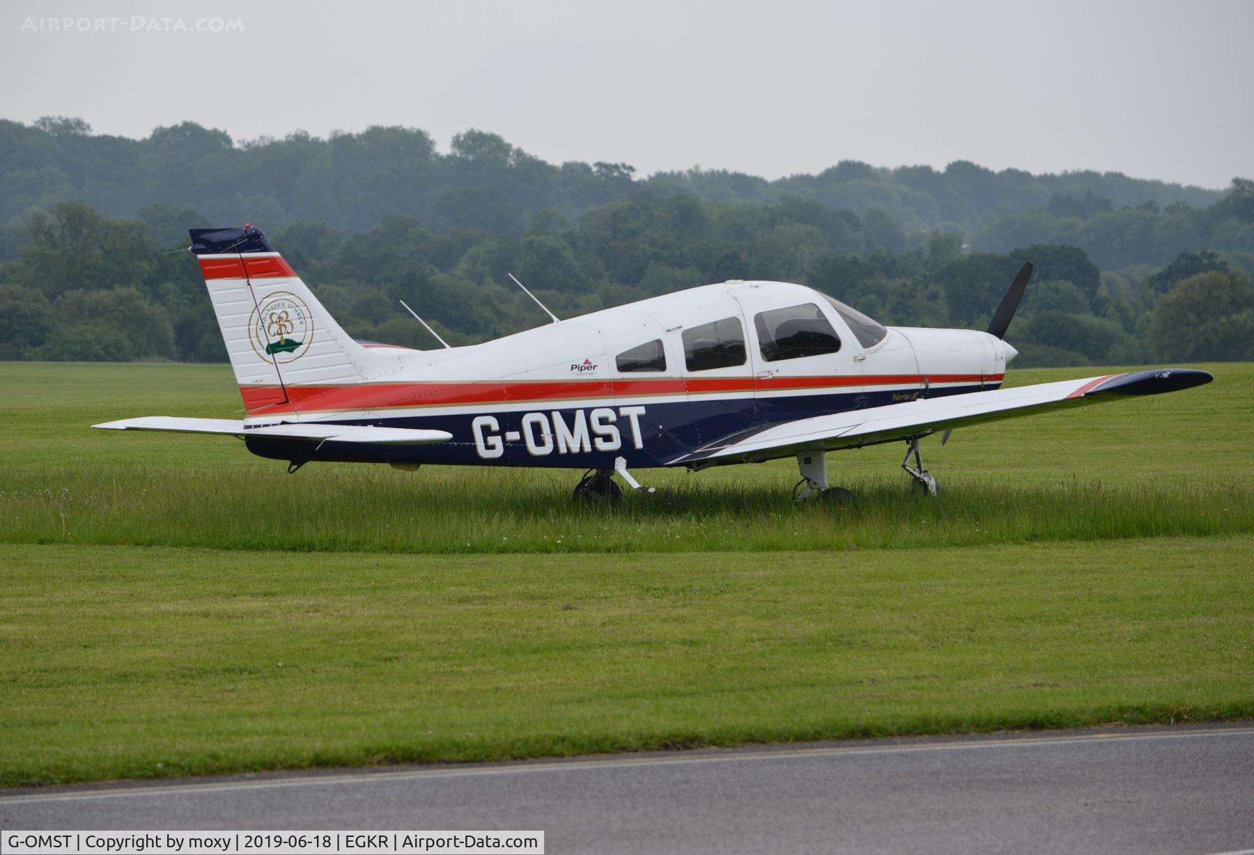 G-OMST, 2001 Piper PA-28-161 Cherokee Warrior III C/N 2842121, Piper PA-28-161 Cherokee Warrior III at Redhill.