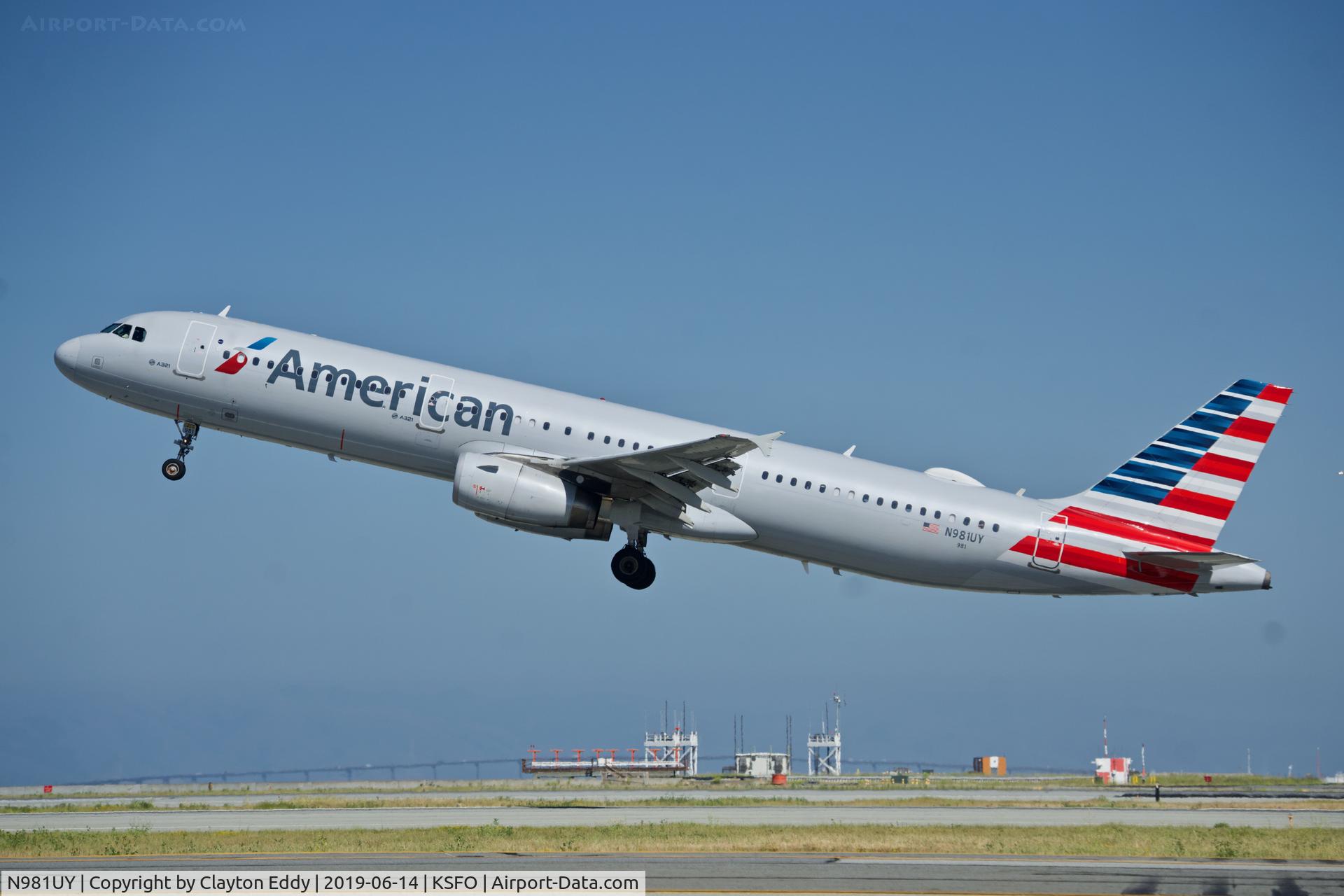 N981UY, 2013 Airbus A321-231 C/N 5800, SFO 2019.