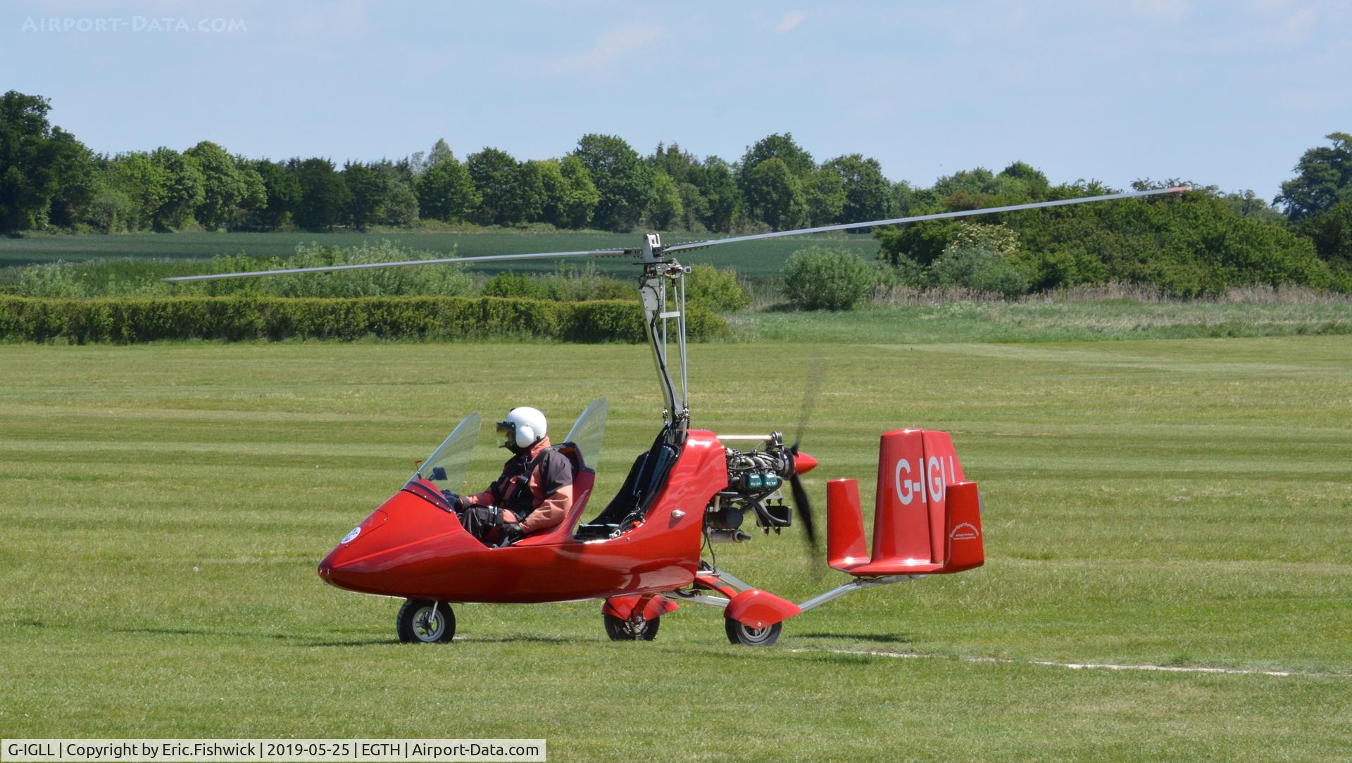 G-IGLL, 2011 Rotorsport UK MTOsport C/N RSUK/MTOS/037, 3. G-IGLL arriving for the British Rotor Association annual gathering at the Shuttleworth Collection, May. 2019.