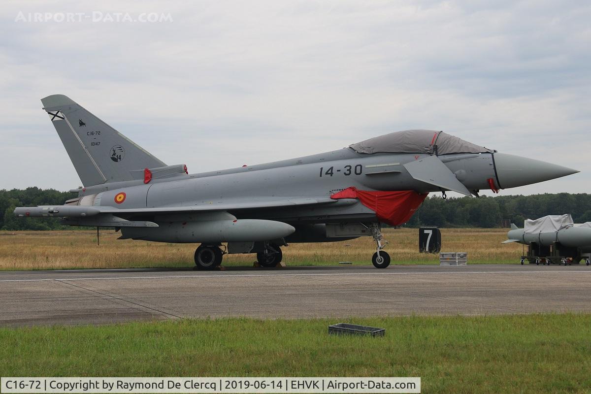 C16-72, Eurofighter EF-2000 Typhoon S C/N SS053, At Volkel Air Force Days.