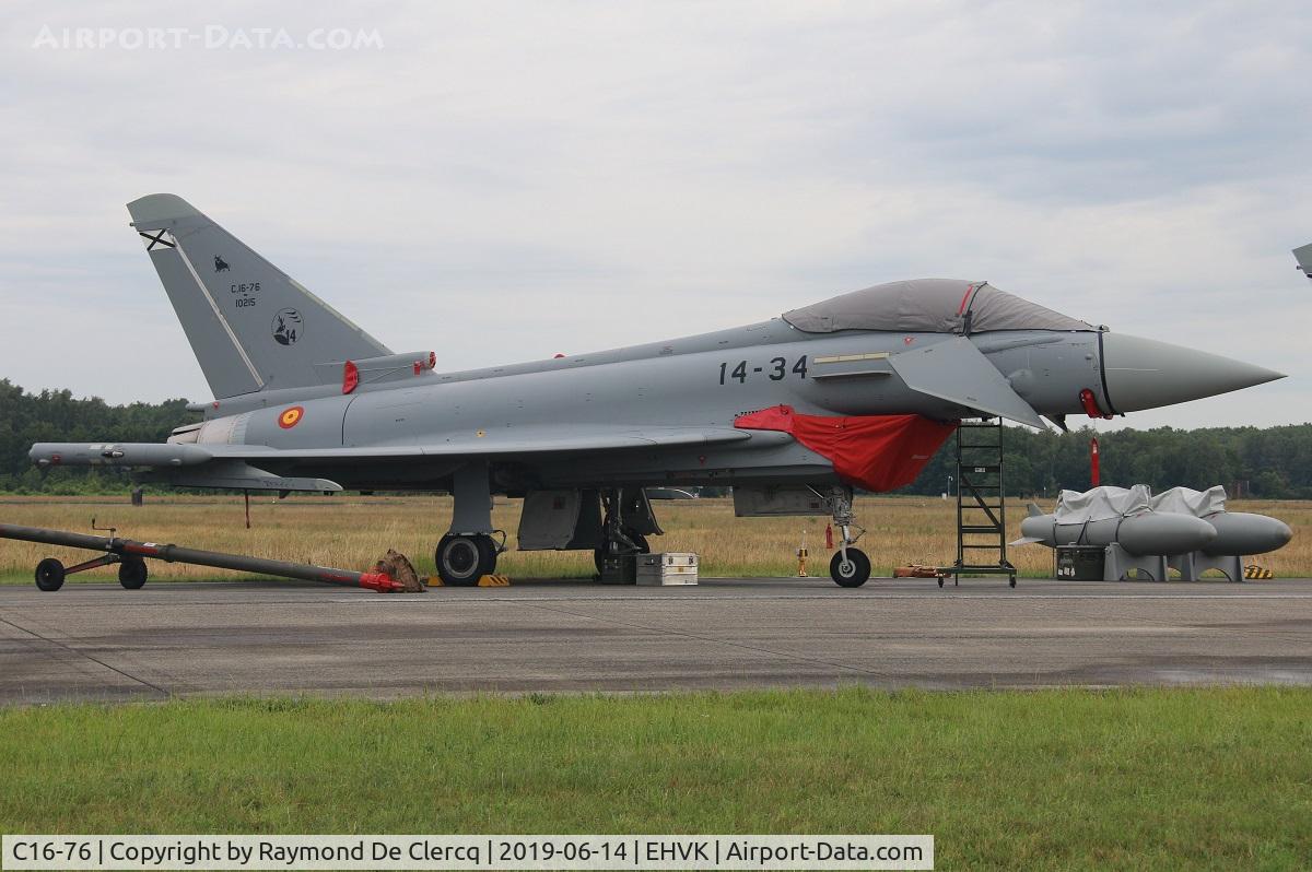 C16-76, Eurofighter EF-2000 Typhoon S C/N SS057, At Volkel Air Force Days.