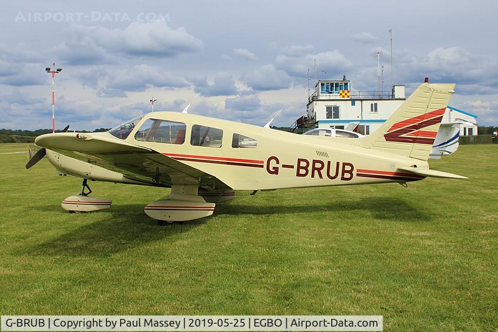 G-BRUB, 1981 Piper PA-28-161 Warrior II C/N 28-8116177, Visiting Aircraft. Owned by Flytrek Ltd. Ex:-N8351Y.