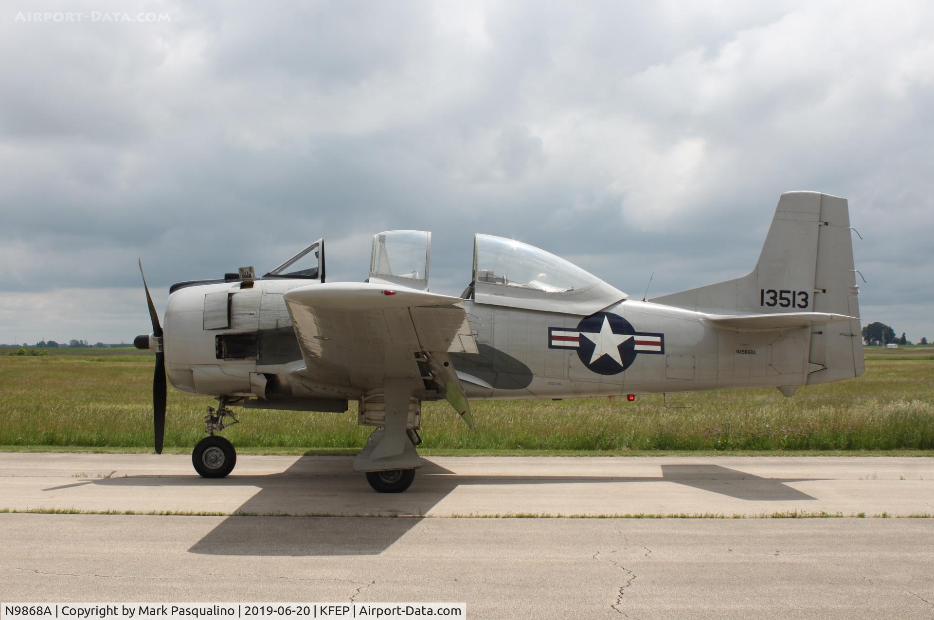 N9868A, 1951 North American T-28D Trojan C/N 174-51 (51-3513), North American T-28D