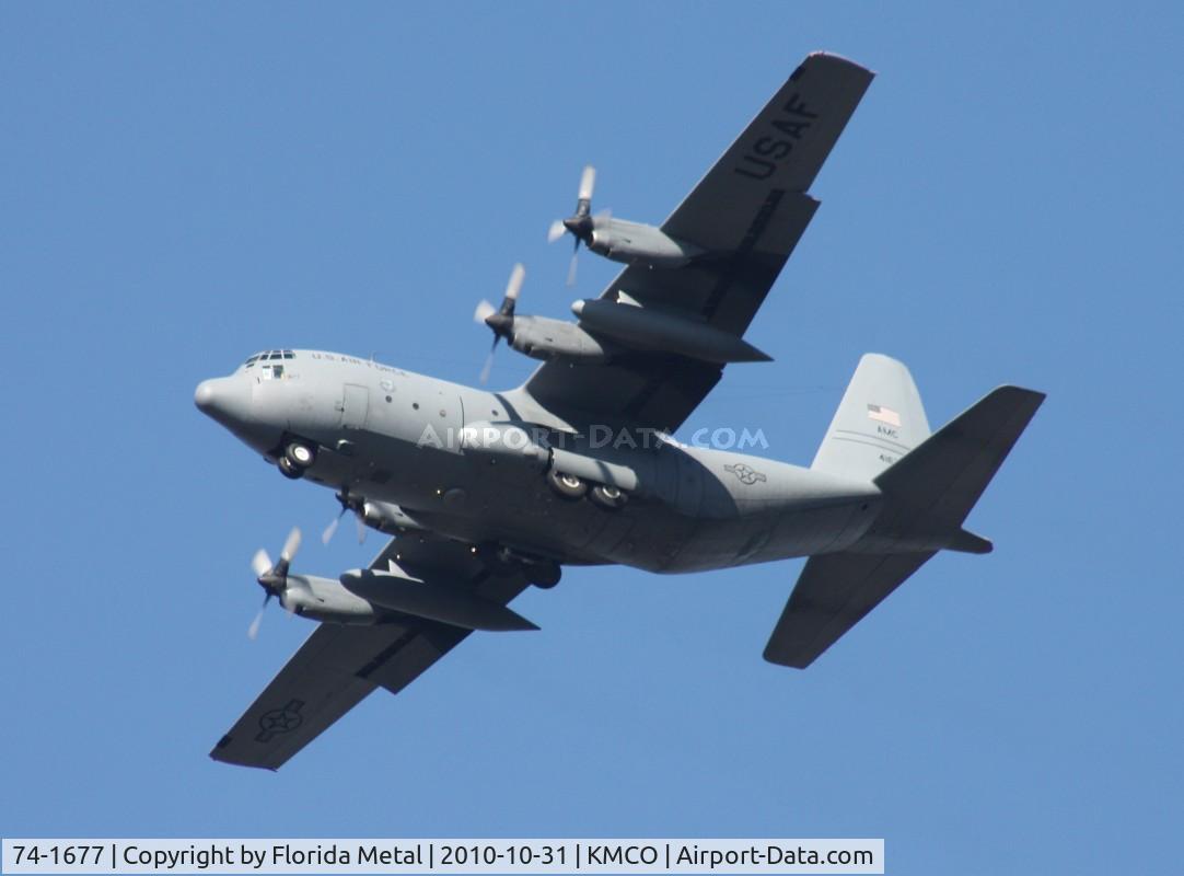 74-1677, 1974 Lockheed C-130H Hercules C/N 382-4643, MCO spotting