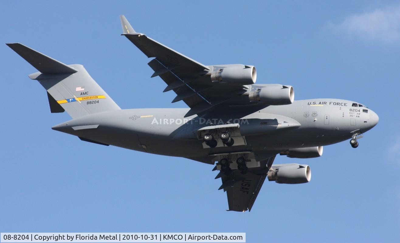 08-8204, 2008 Boeing C-17A Globemaster III C/N P-204, MCO Spotting