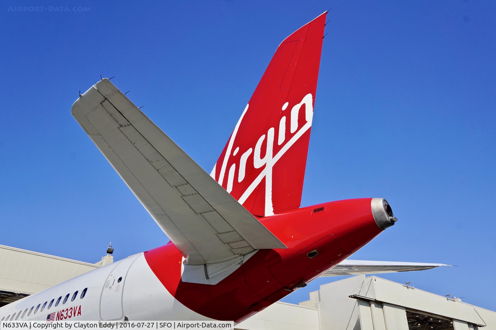 N633VA, 2007 Airbus A320-214 C/N 3230, SFO 2016.