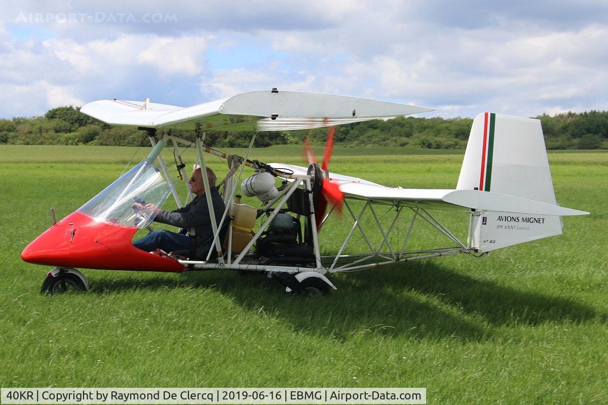 40KR, Mignet HM.1000 Balerit C/N 83, At Matagne ULM airfield.