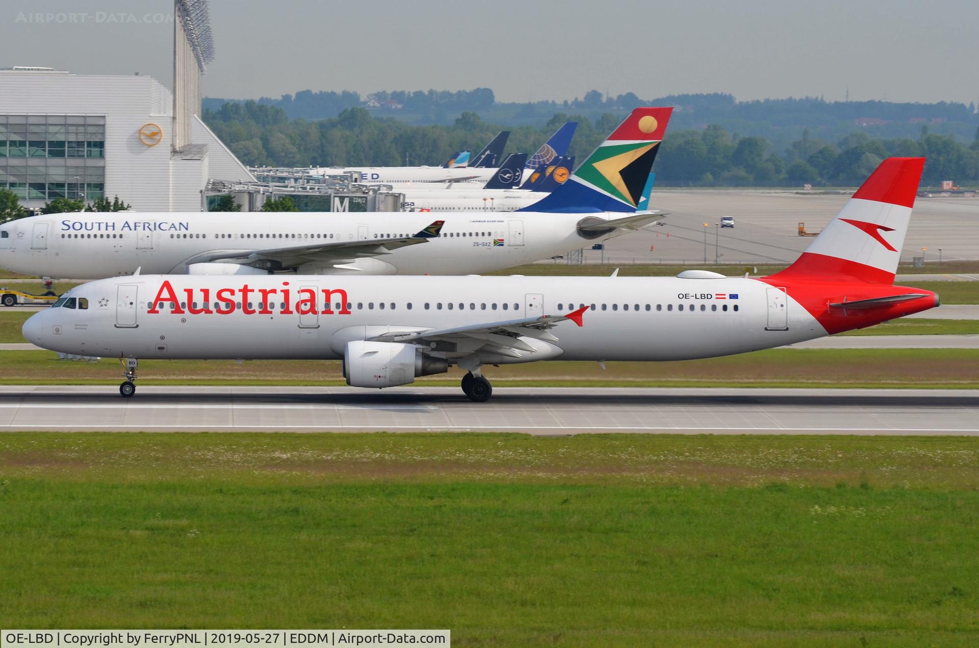OE-LBD, 1998 Airbus A321-211 C/N 920, Austrian A321 arriving