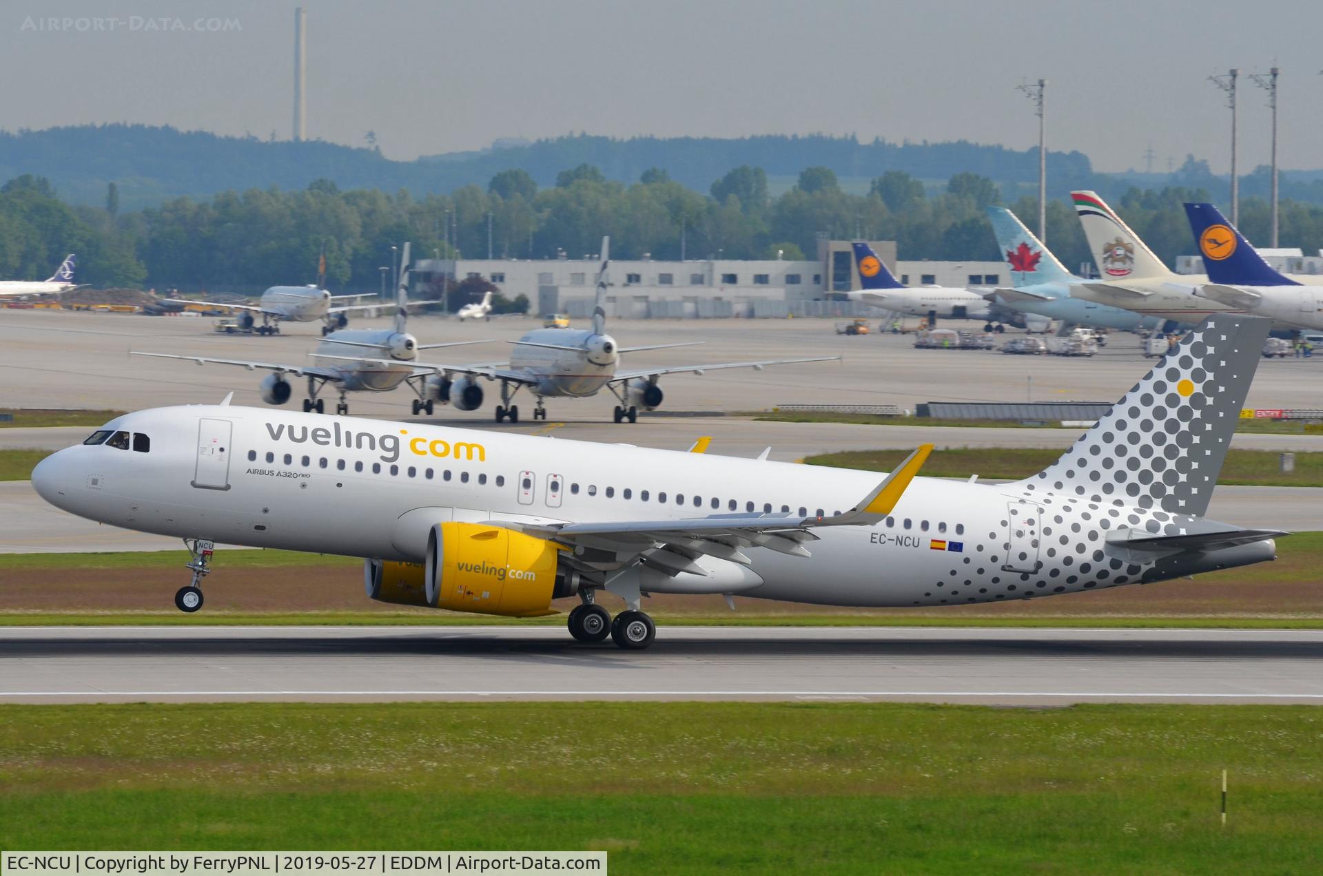 EC-NCU, 2019 Airbus A320-271N C/N 8885, Vueling A320N touching-down in MUC