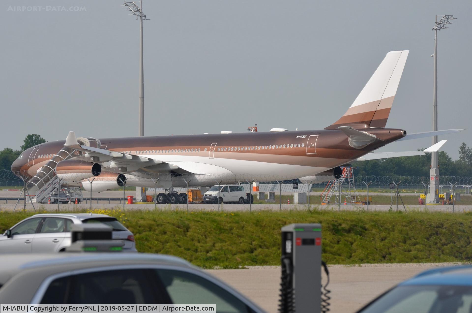 M-IABU, 2008 Airbus A340-313X C/N 955, Global Jet Luxembourg A343 parked in MUC