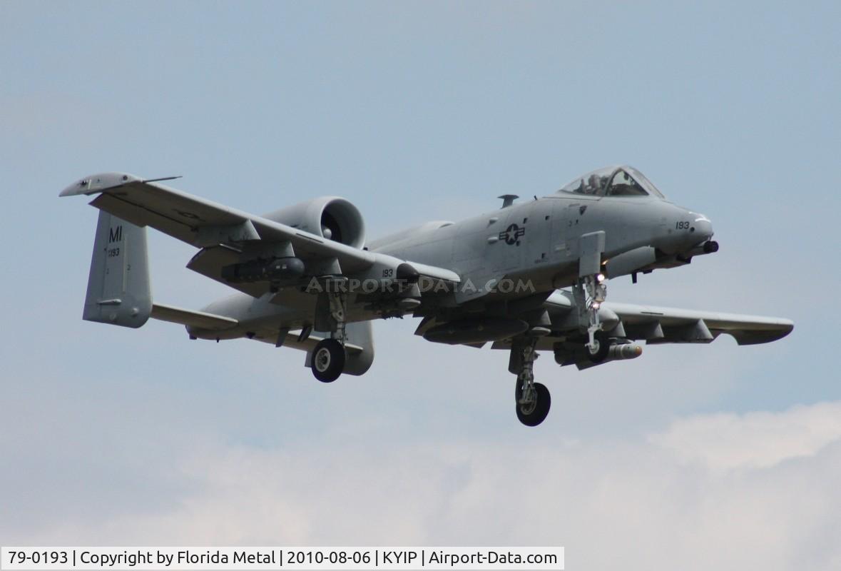 79-0193, 1979 Fairchild Republic A-10C Thunderbolt II C/N A10-0457, Thunder Over Michigan 2010