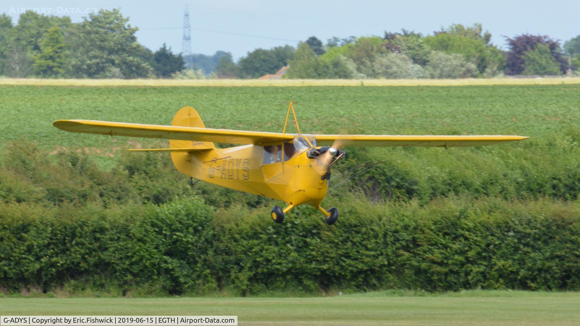 G-ADYS, 1935 Aeronca C-3 C/N A-600, 43. G-ADYS at The Evening Airshow at The Shuttleworth Collection, June, 2019.