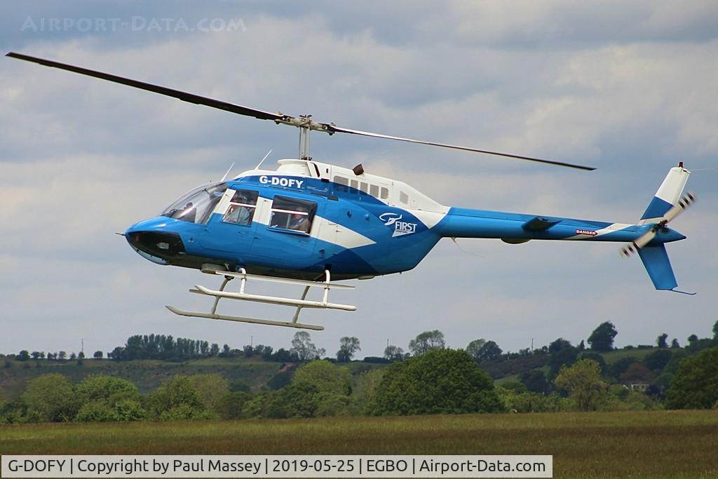 G-DOFY, 1983 Bell 206B JetRanger III C/N 3637, Giving pleasure flights all day. Ex:-N2283F.