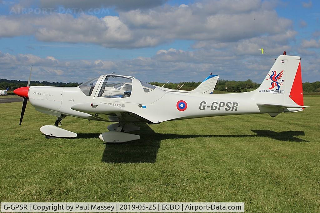 G-GPSR, 1988 Grob G-115 C/N 8024, Slight variation to colour scheme. Resident Aircraft. Ex:-PH-SPH,G-BOCD.
